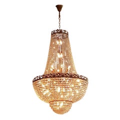 Montgolfiè Antique Lok Crystal Chandelier Empire Sac a Pearl Lámpara Chateau New