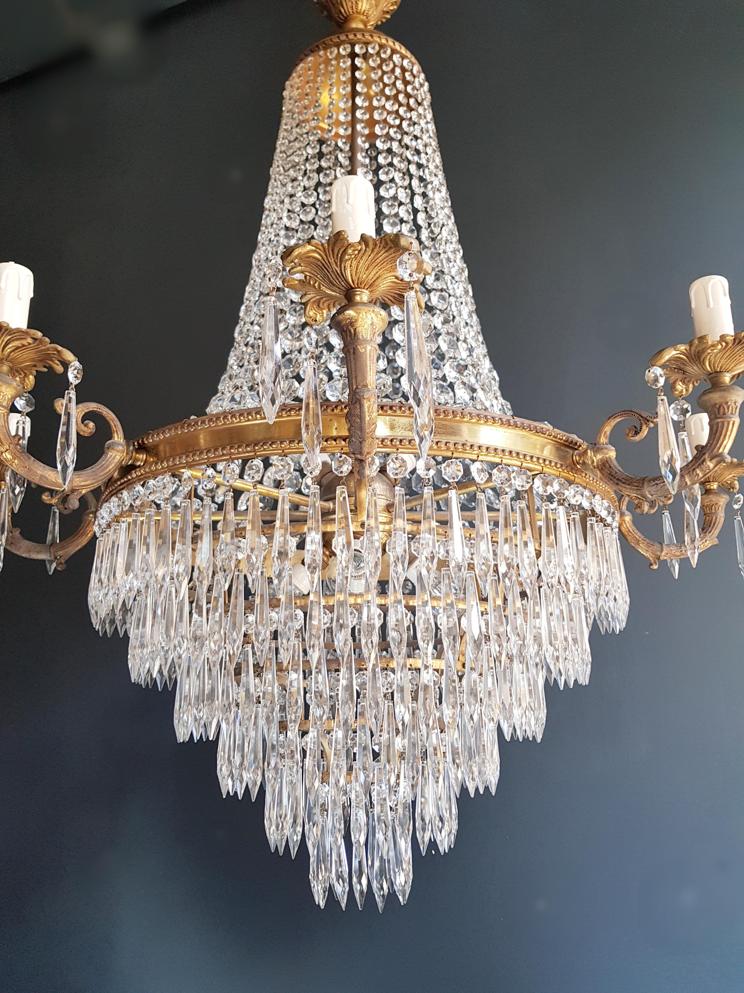 Montgolfiè Empire Sac a Pearl Chandelier Crystal Lustre Ceiling Lamp Antique 3