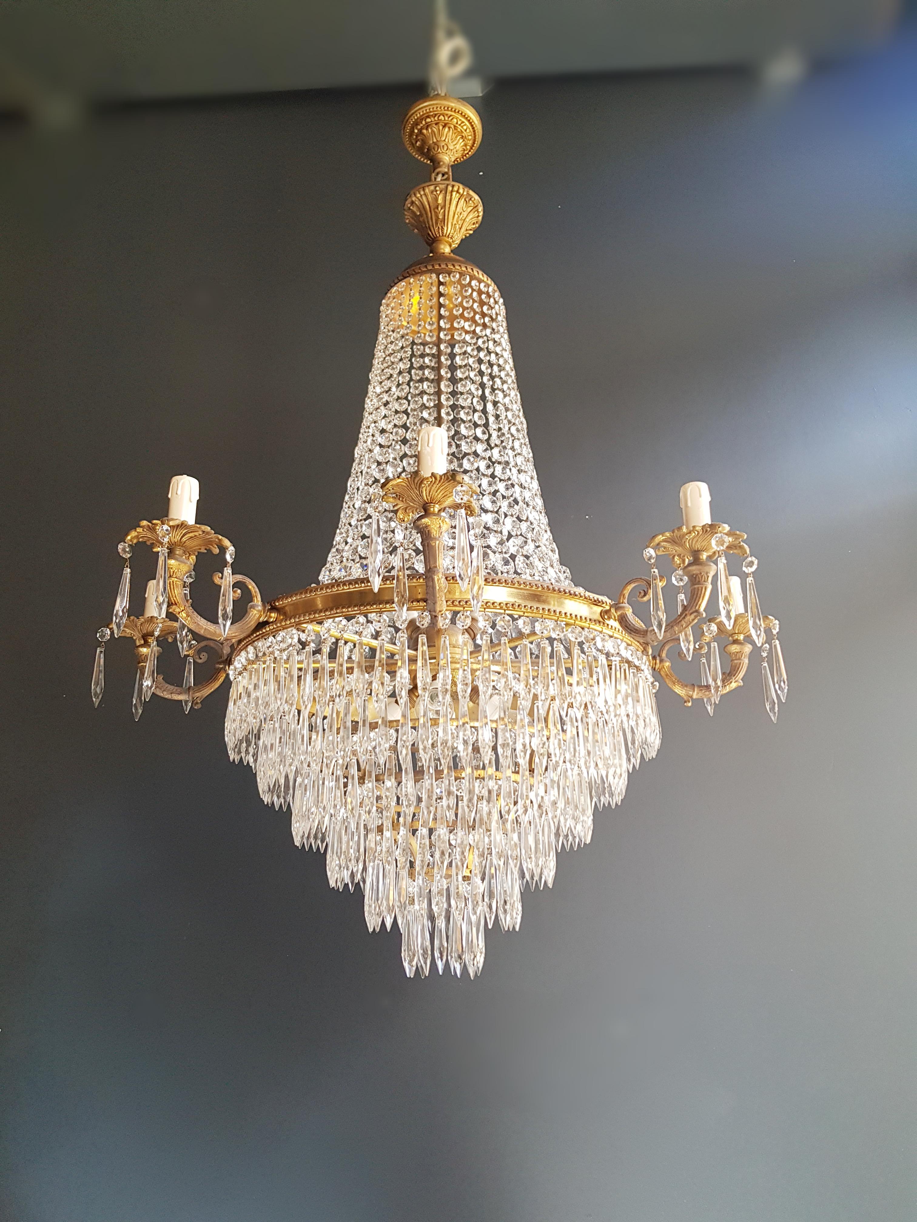 Montgolfiè Empire Sac a Pearl Chandelier Crystal Lustre Ceiling Lamp Antique 4