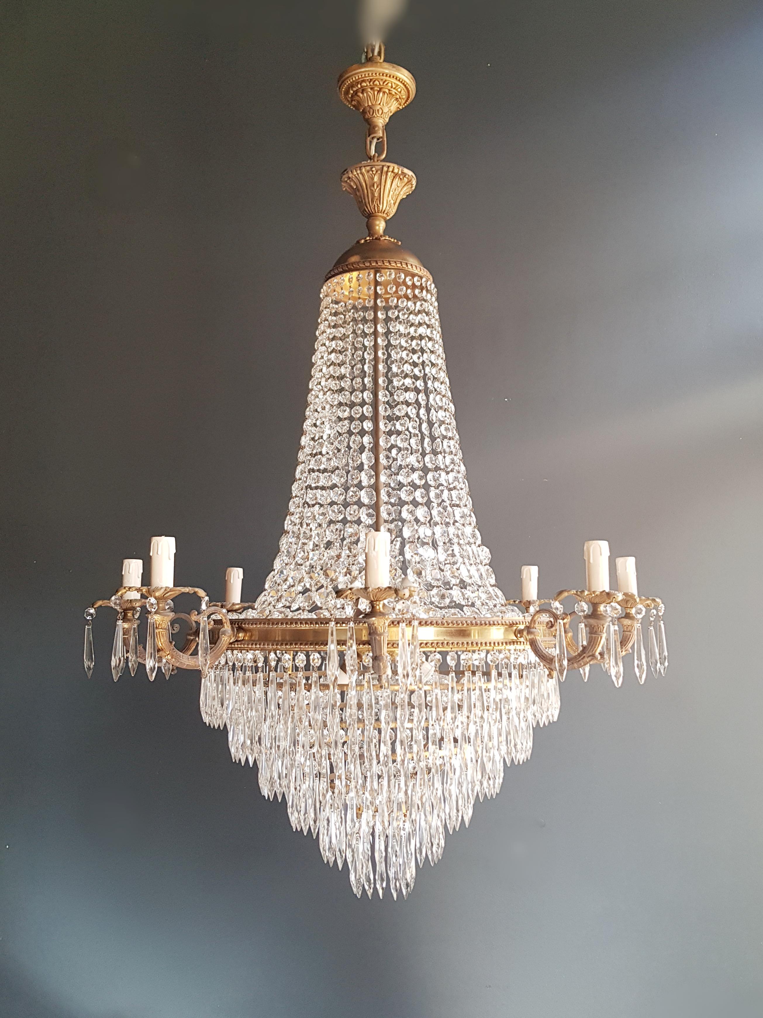 Montgolfiè Empire Sac a Pearl Chandelier Crystal Lustre Ceiling Lamp Antique 6