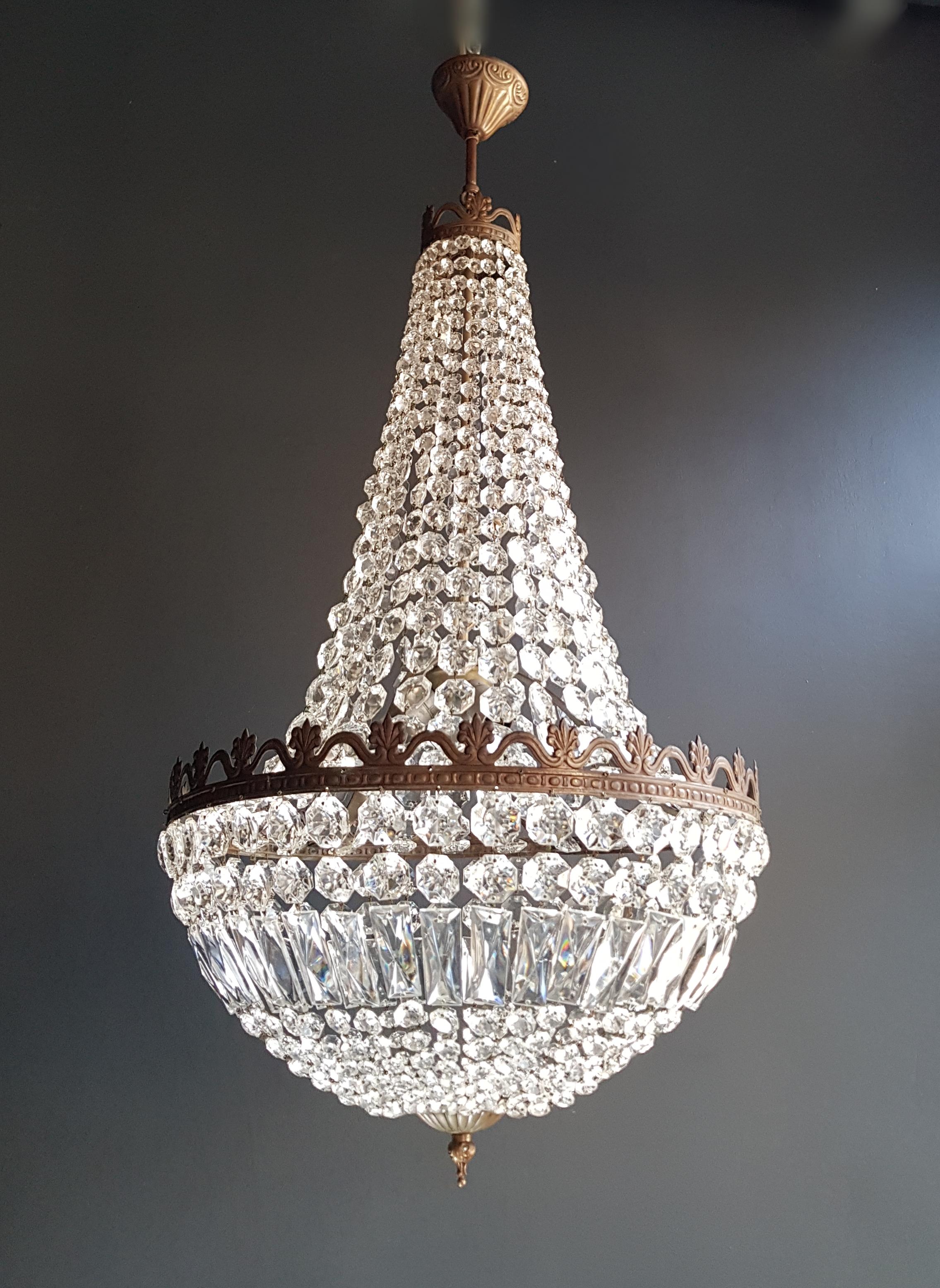 Montgolfiè Empire Sac a Pearl Chandelier Crystal Lustre Ceiling Lamp Antique In Good Condition In Berlin, DE