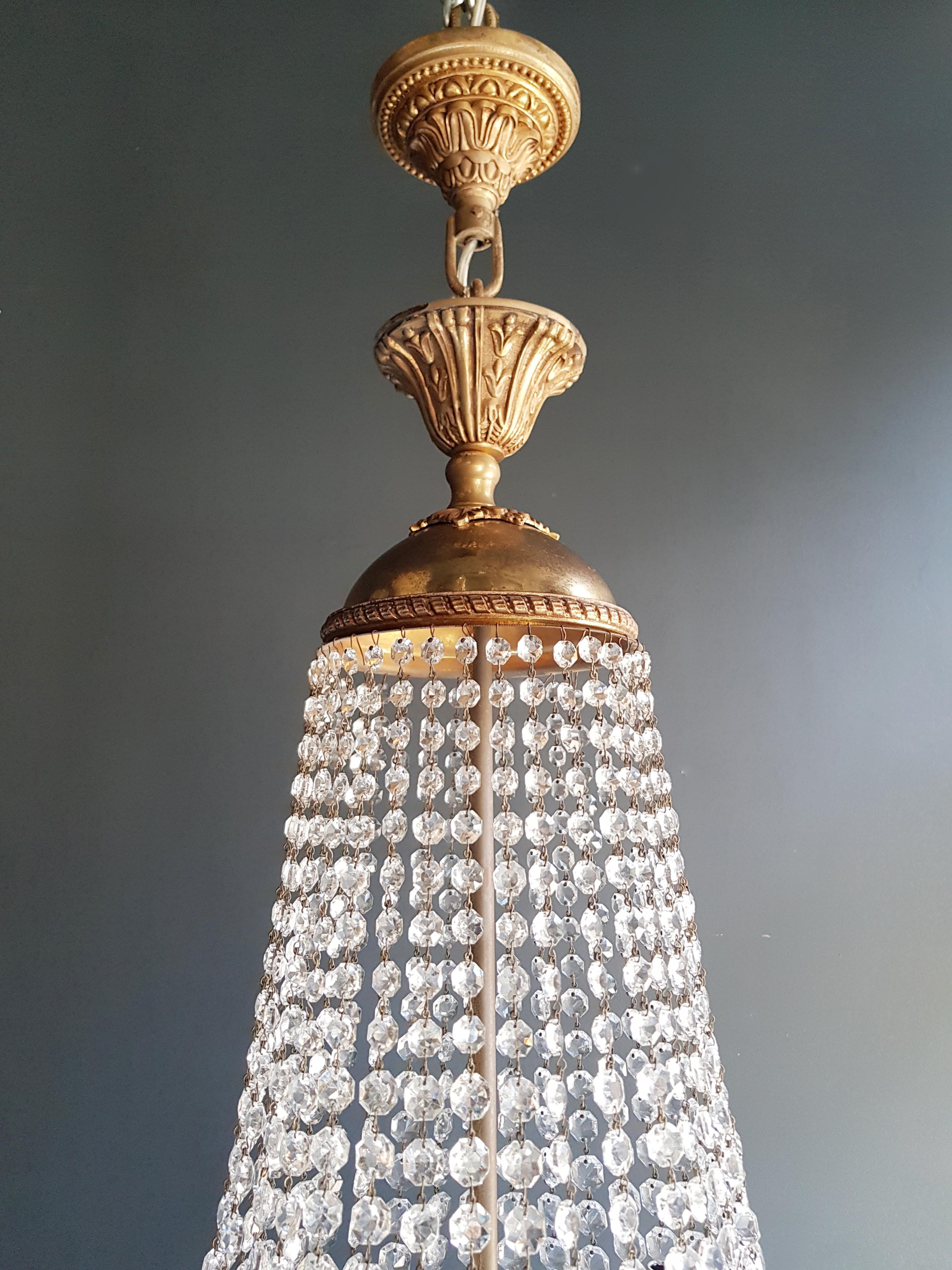 Montgolfiè Empire Sac a Pearl Chandelier Crystal Lustre Ceiling Lamp Antique im Zustand „Gut“ in Berlin, DE