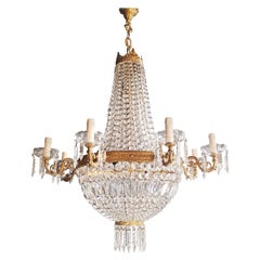 Lustre Montgolfiè Empire Sac a Pearl Lustre en cristal Plafonnier Antique