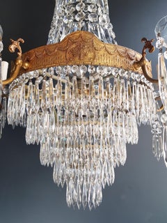 Montgolfiè Empire Sac a Pearl Chandelier Crystal Lustre Ceiling Lamp Antique WoW
