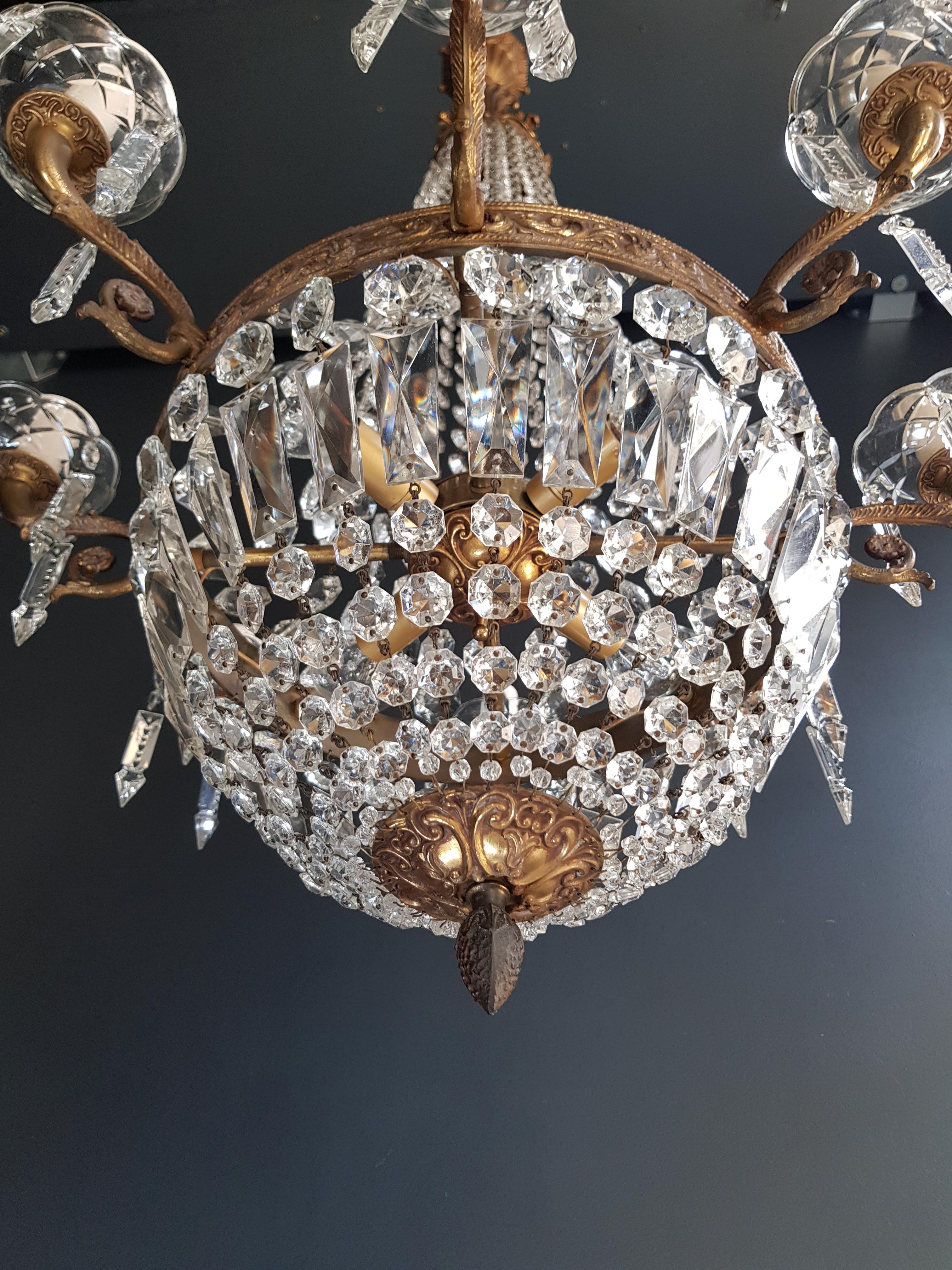 Montgolfiè Empire Sac a Pearl Chandelier Crystal Lustre Ceiling Lamp Antique WoW In Good Condition In Berlin, DE