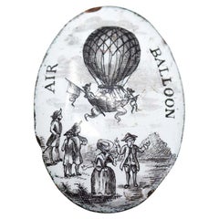 Montgolfier Brothers Battersea Enamel Miniature  18th Century