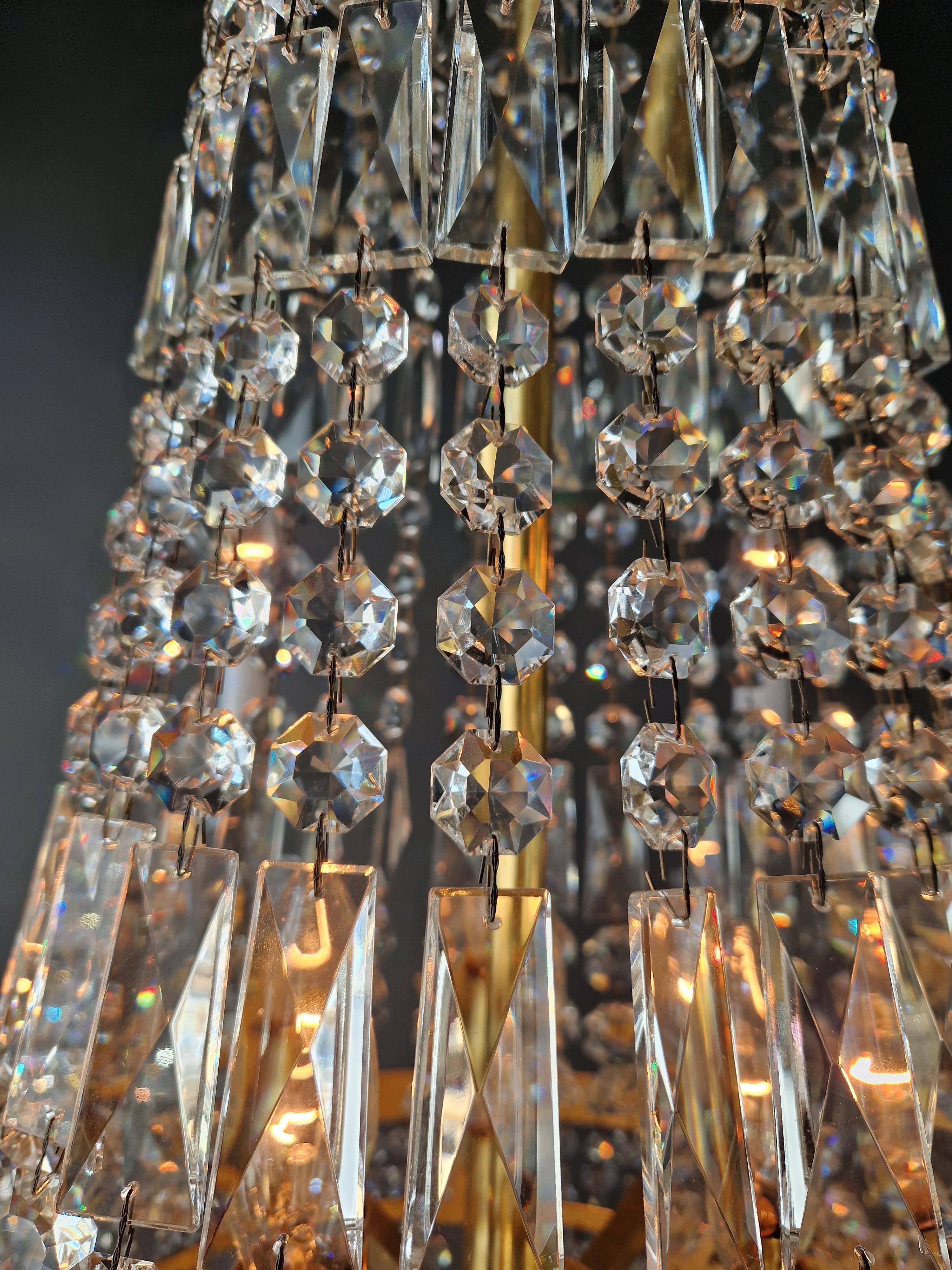 Montgolfièr Empire Kronleuchter Kristall Klassisch traditionell Messing Glas NEU im Angebot 7