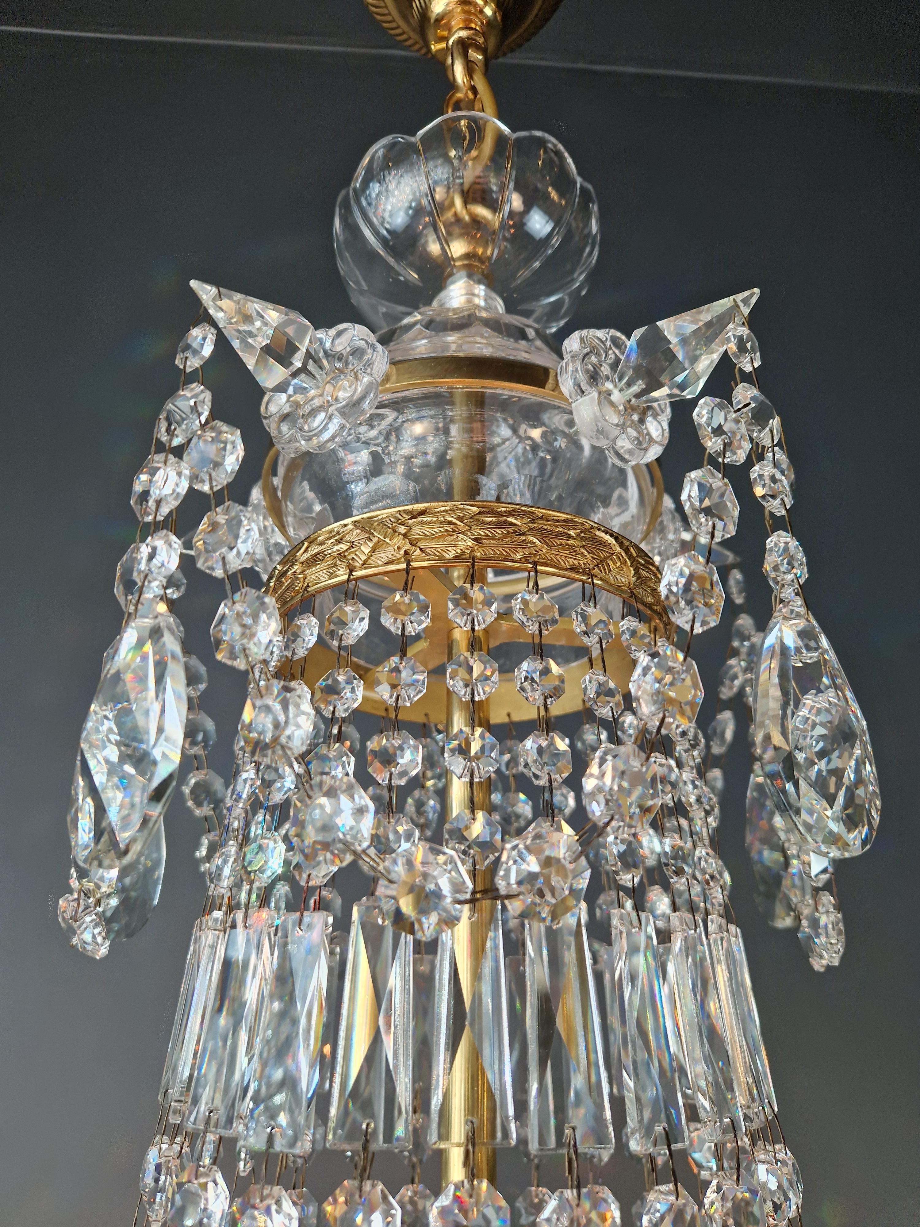 Montgolfièr Empire Kronleuchter Kristall Klassisch traditionell Messing Glas NEU im Angebot 9