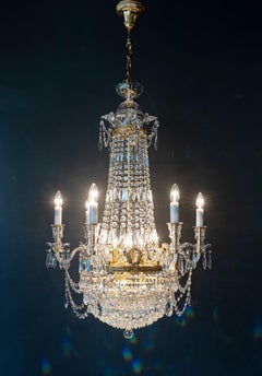 Montgolfièr Empire-Kronleuchter Kristall Classic traditionell Messing Glas NEU