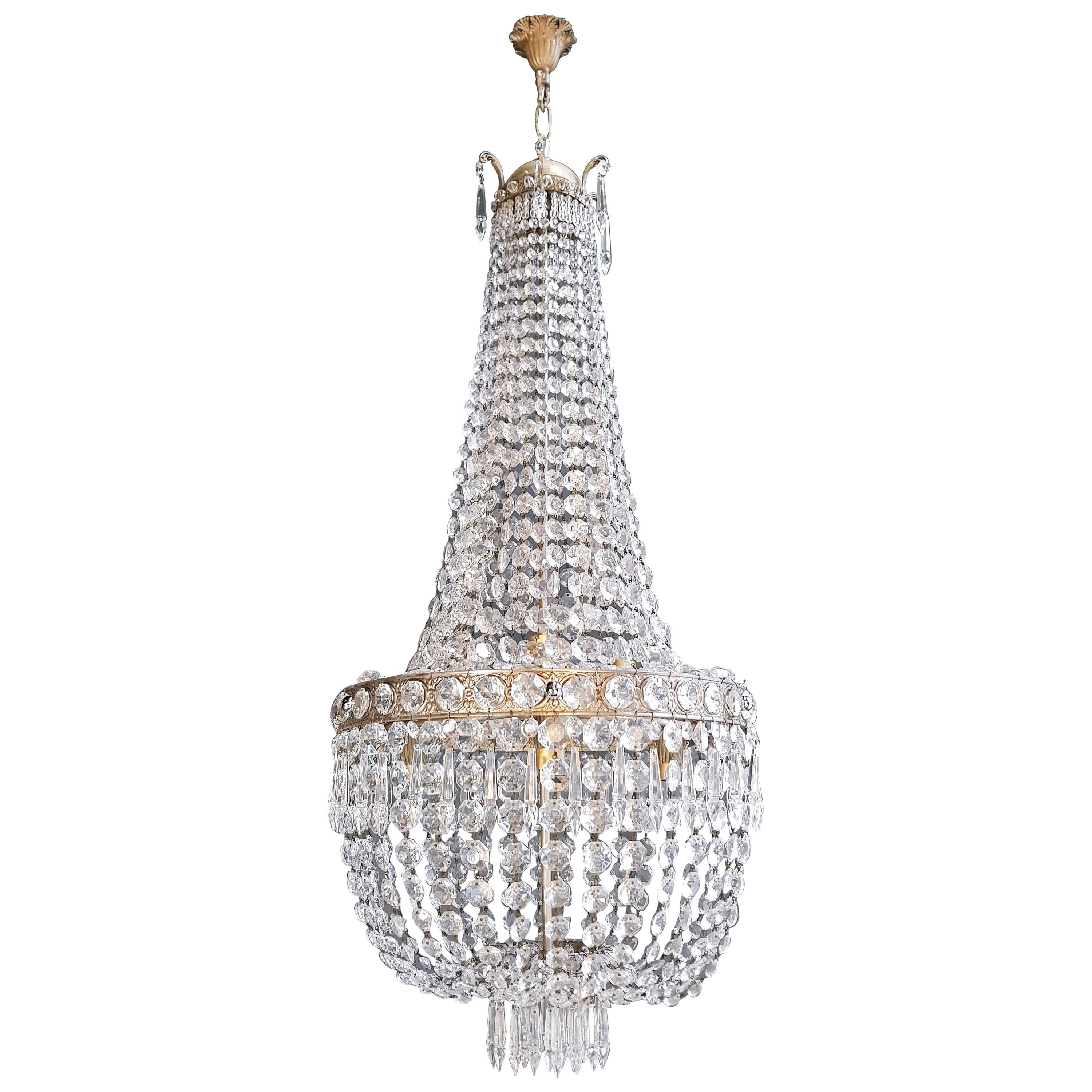 Montgolfièr Empire Sac a Pearl Chandelier Crystal Ceiling Lamp Pendant Lighting