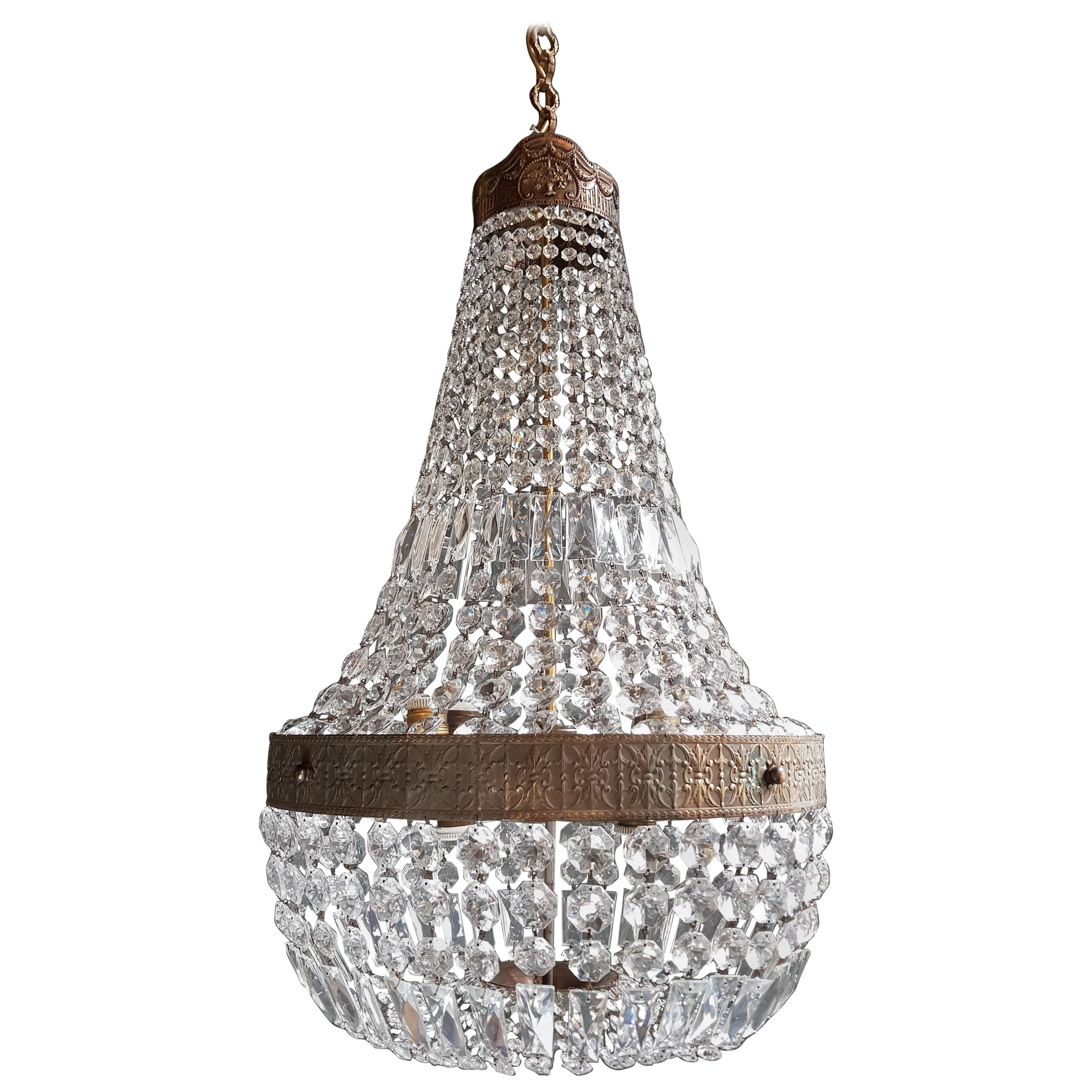 Montgolfièr Empire Sac a Pearl Chandelier Crystal Lustre Ceiling Lamp