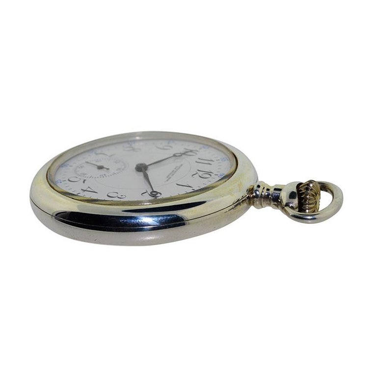 Montgomery Bros. Los Angeles Sterling Pocket Watch circa 1910 New