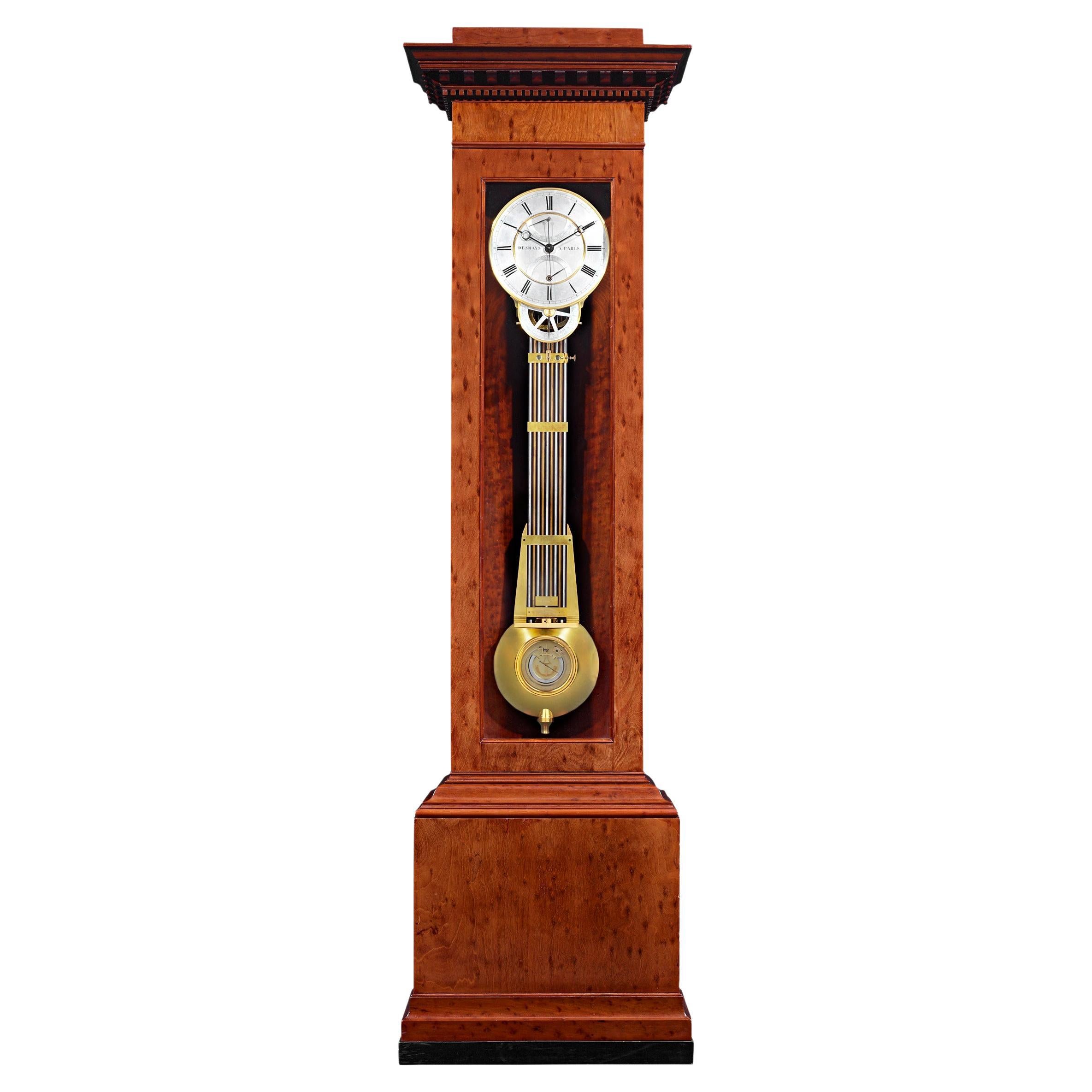 Month-Going Regulator Clock by Deshays à Paris For Sale