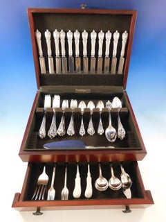 Monticello by Lunt Sterling Silver Flatware Set for 12 Service 100 Pieces