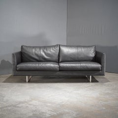 Montis Axel 2-Seater Black Leather Sofa