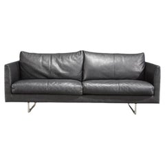 Montis Axel 2-Seater Black Leather Sofa