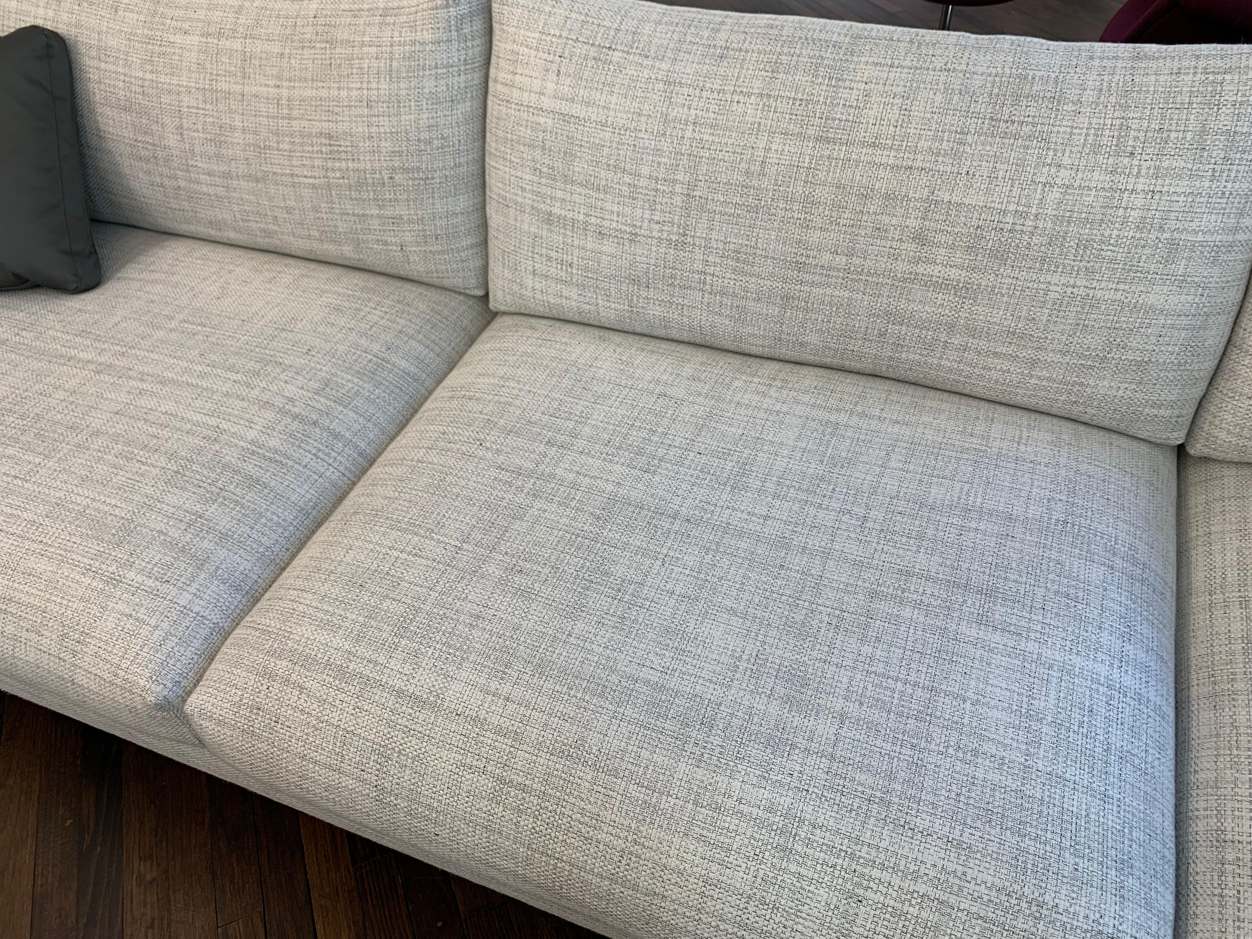 Montis Axel XL Fabric Sectional Sofa with Walnut Table 4
