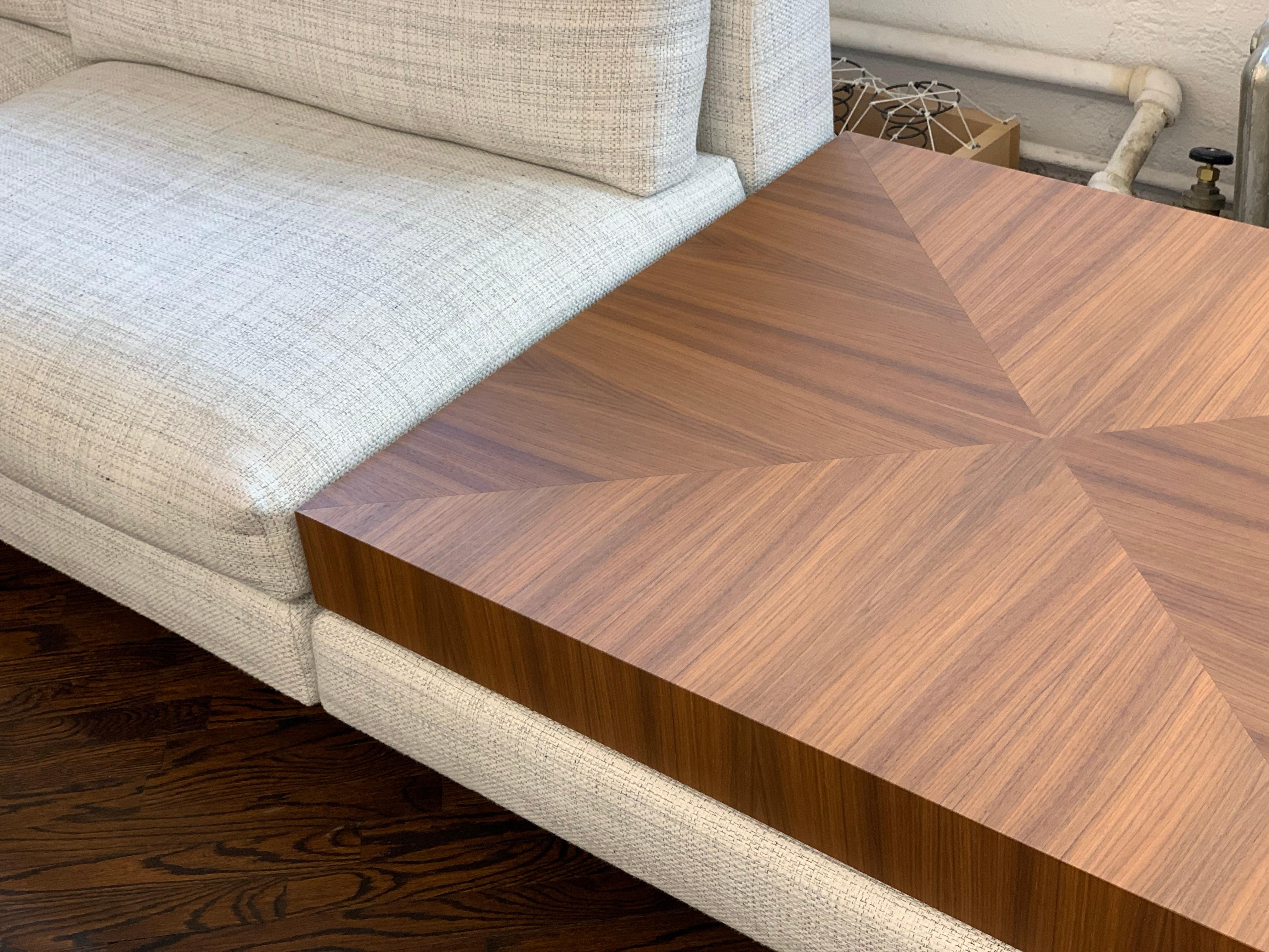Montis Axel XL Fabric Sectional Sofa with Walnut Table 5