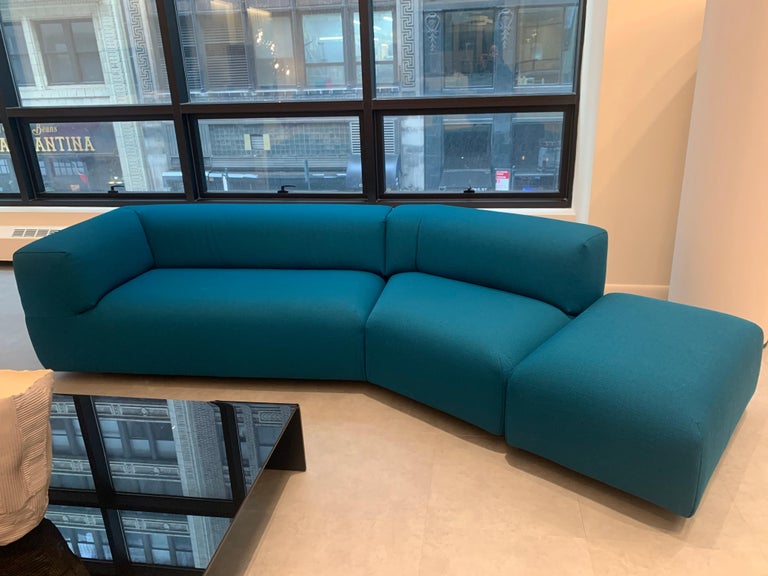 Montis Aztec 2.5-Seat Sofa Upholstered in Raf Simons Fabric For Sale