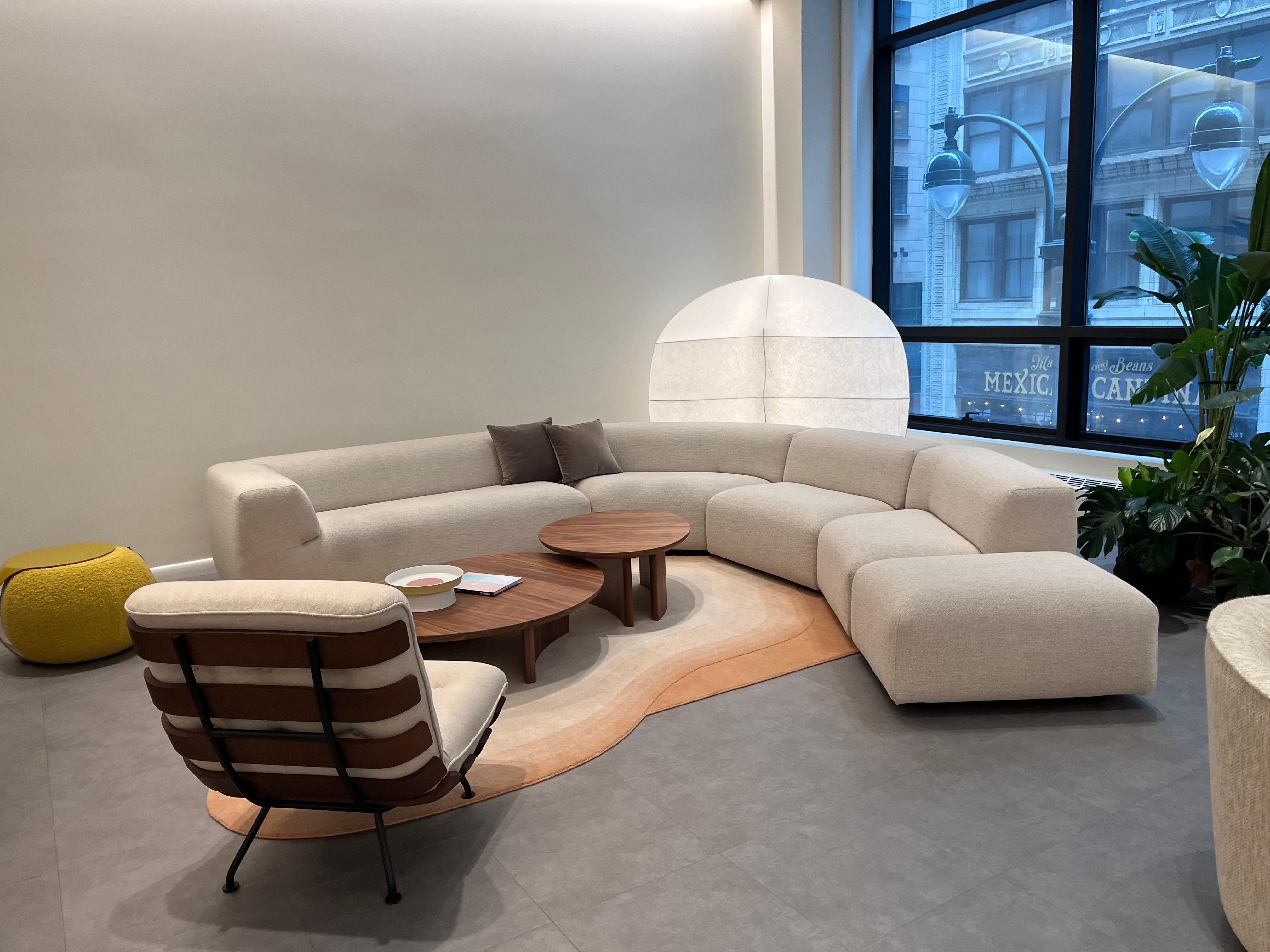 
Fabric: MONZA 
Aztec sofa sectional consist of the following:
(1) 3-Z-AL
(1) H-30 R
(1) H-CLOSED-90
(1) 1-5-Z-ZA
(1) P-60X90

The Aztec is back at last, with a contemporary look. With
its rounded, robust and yet soft appearance, the Aztec
sofa