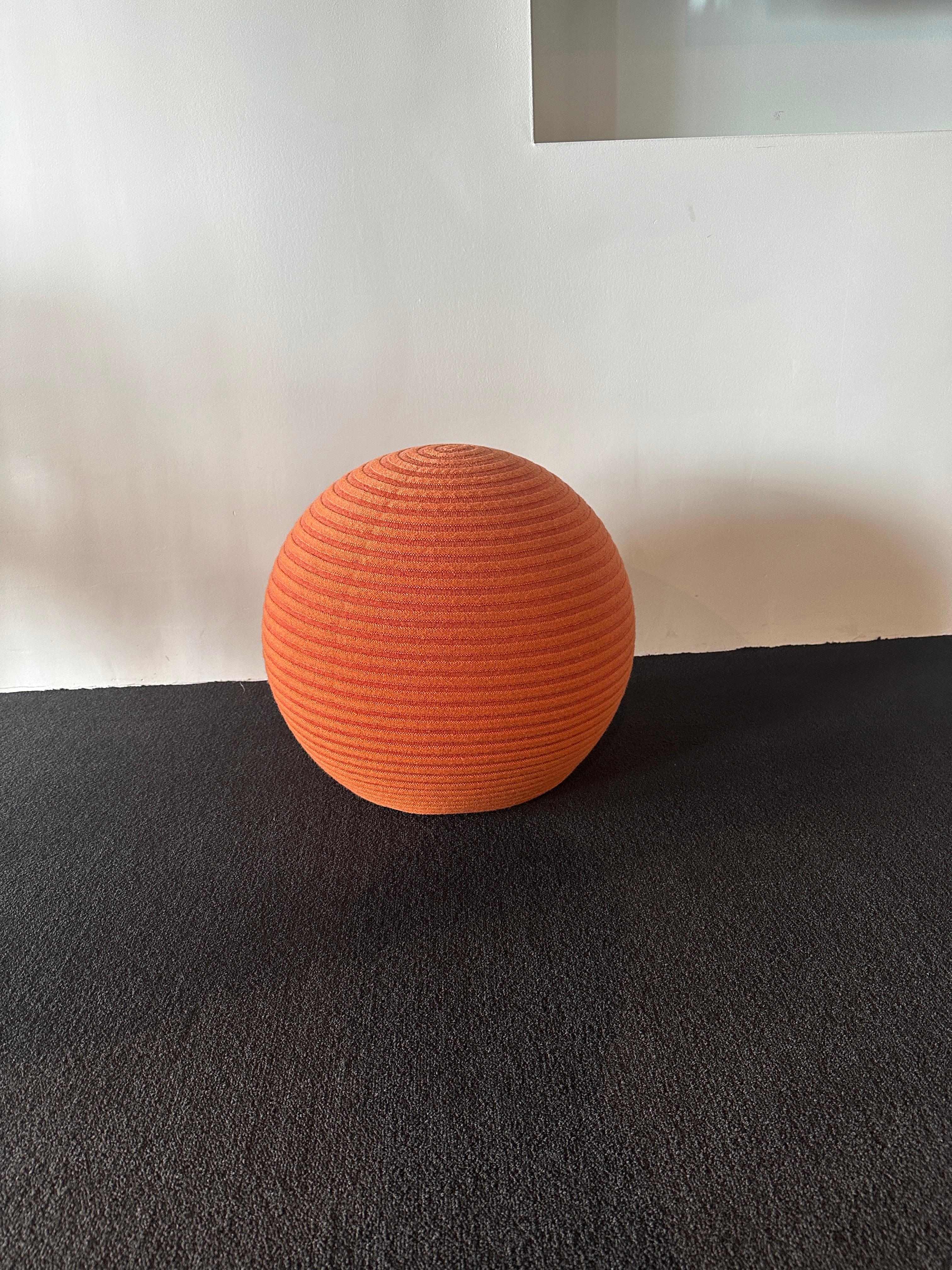 Montis Beanie Orange Pouf In Good Condition In New York, NY