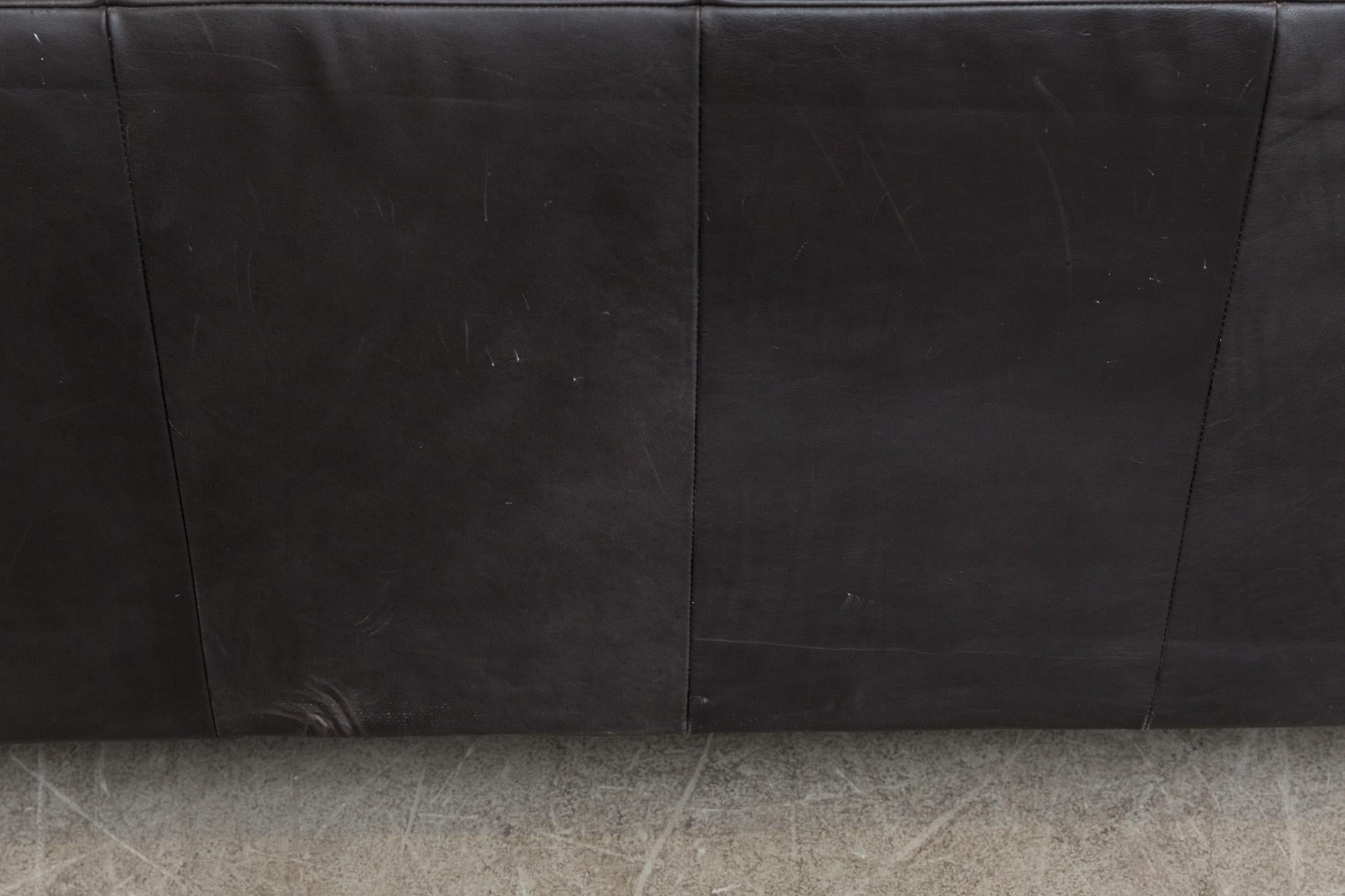 Montis Black Leather Sofa 6