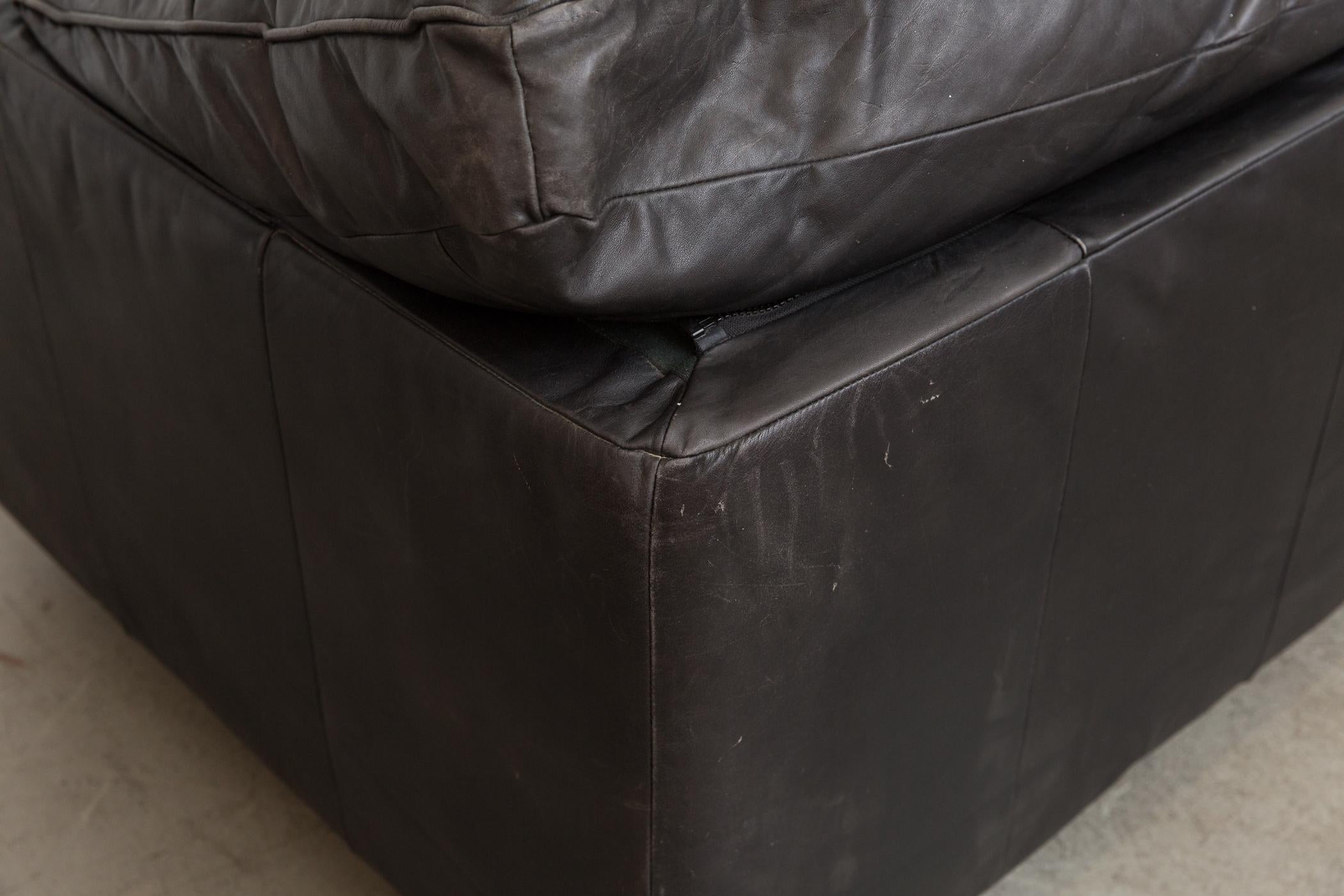 Montis Black Leather Sofa 1