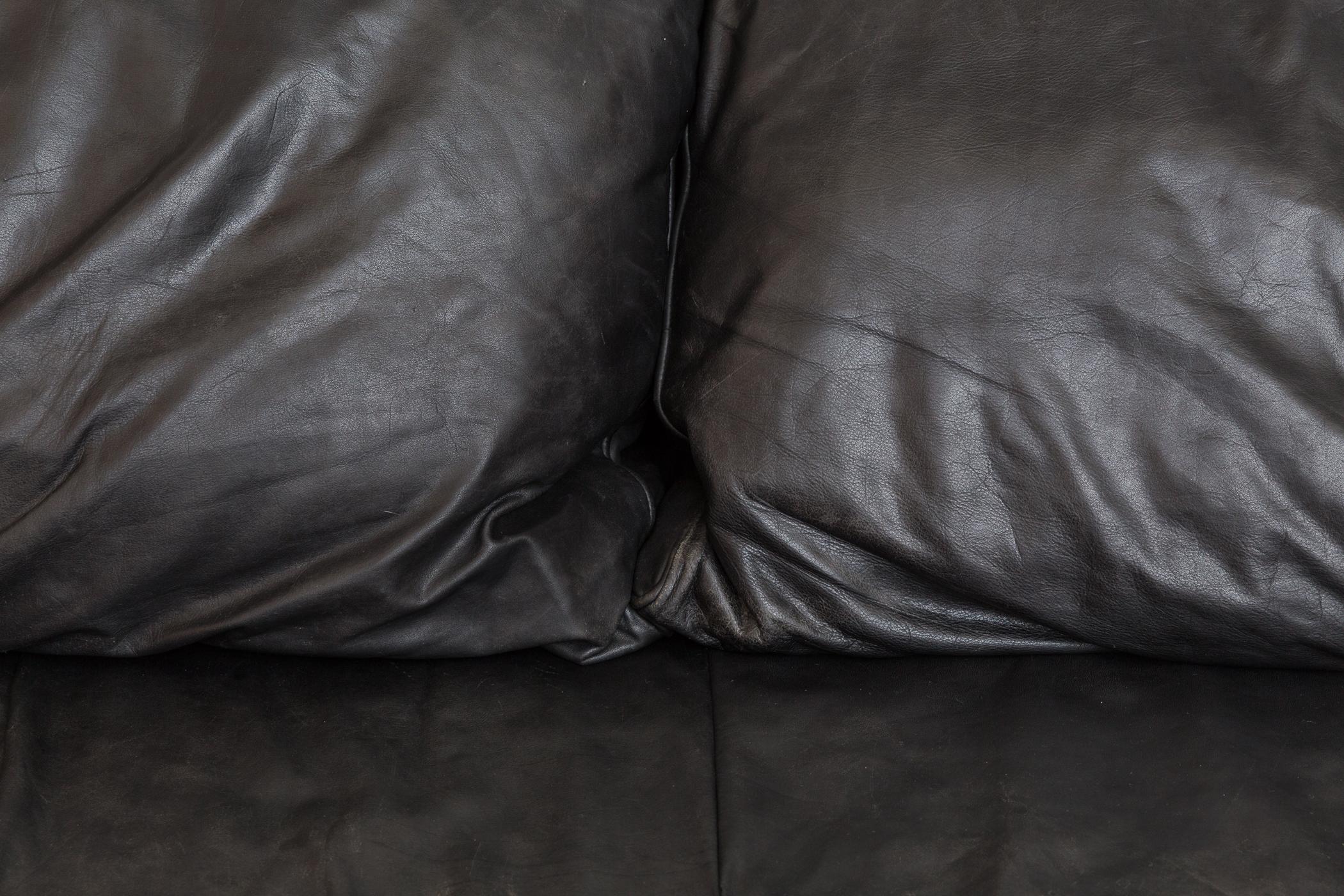 Montis Black Leather Sofa 2