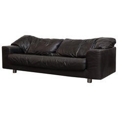 Montis Black Leather Sofa