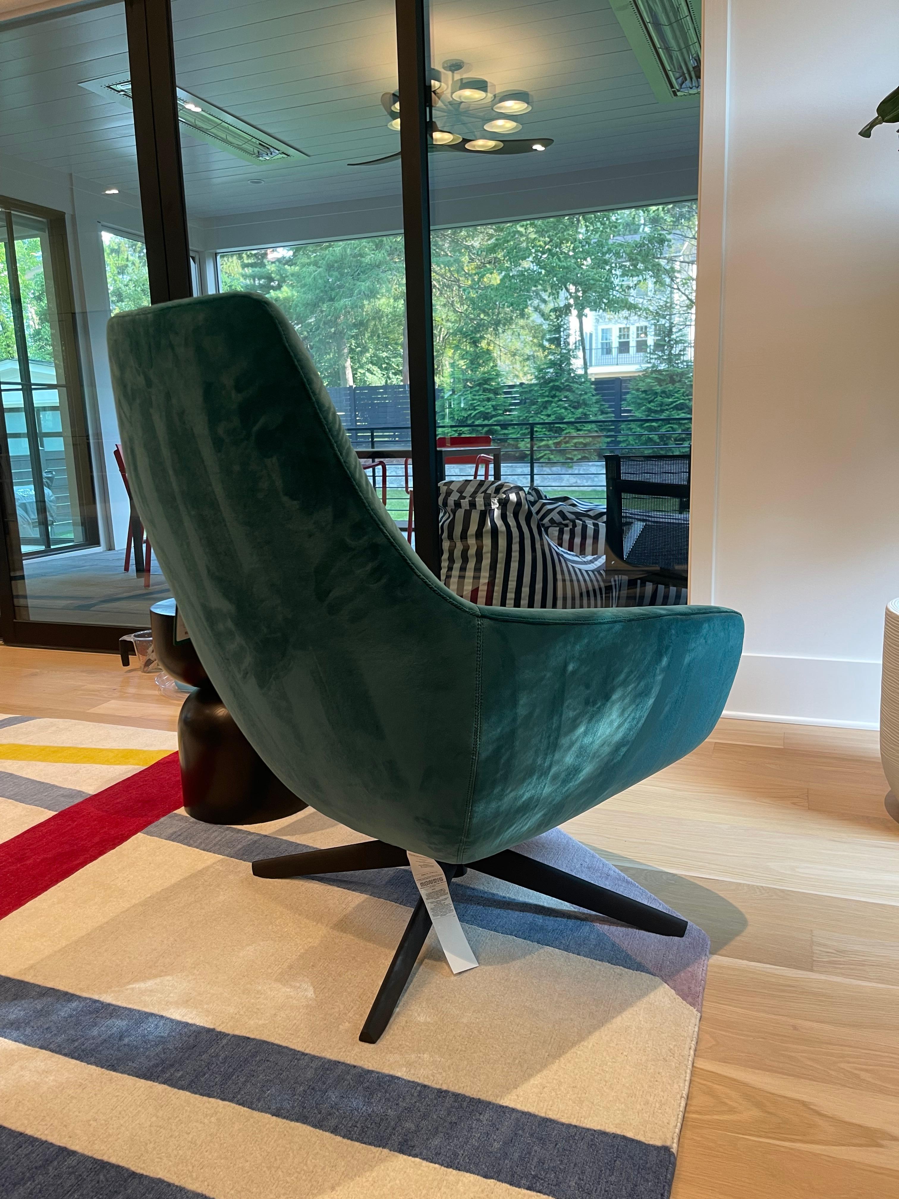 Dutch Montis Enzo Velvet Lounge Chair by Geert Koster in Stock  For Sale