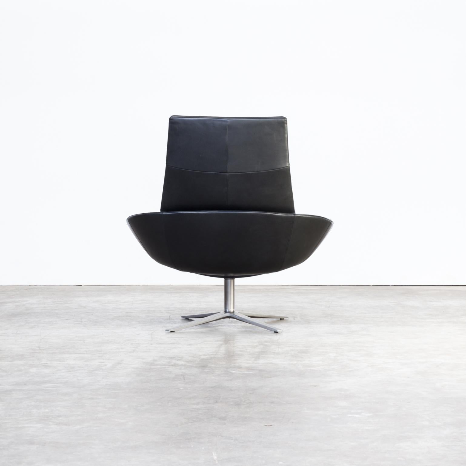 Montis ‘Hugo’ Lounge Relax Fauteuil Black Leatherette In Good Condition For Sale In Amstelveen, Noord