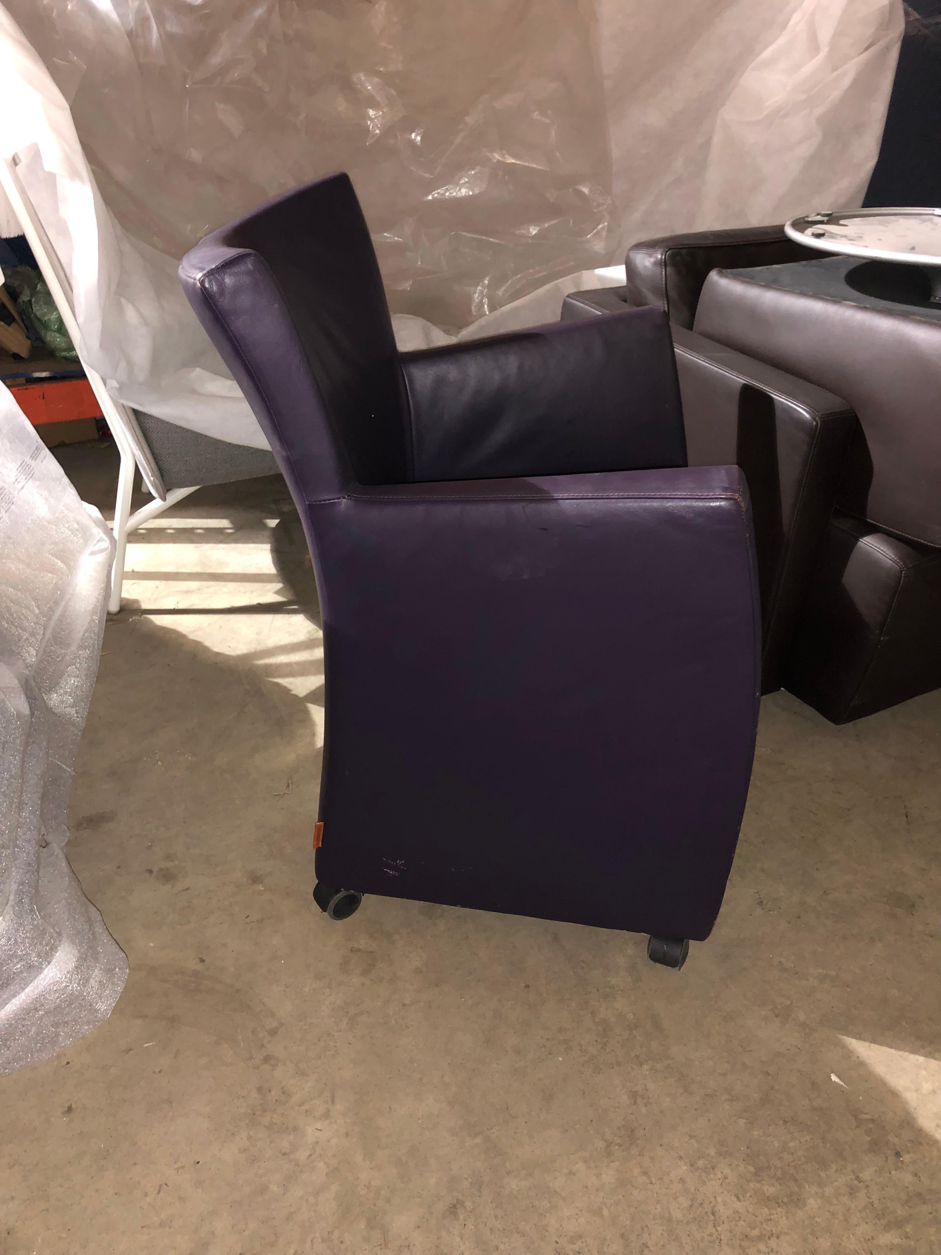 Montis Leather Sting Armchair In Good Condition In New York, NY
