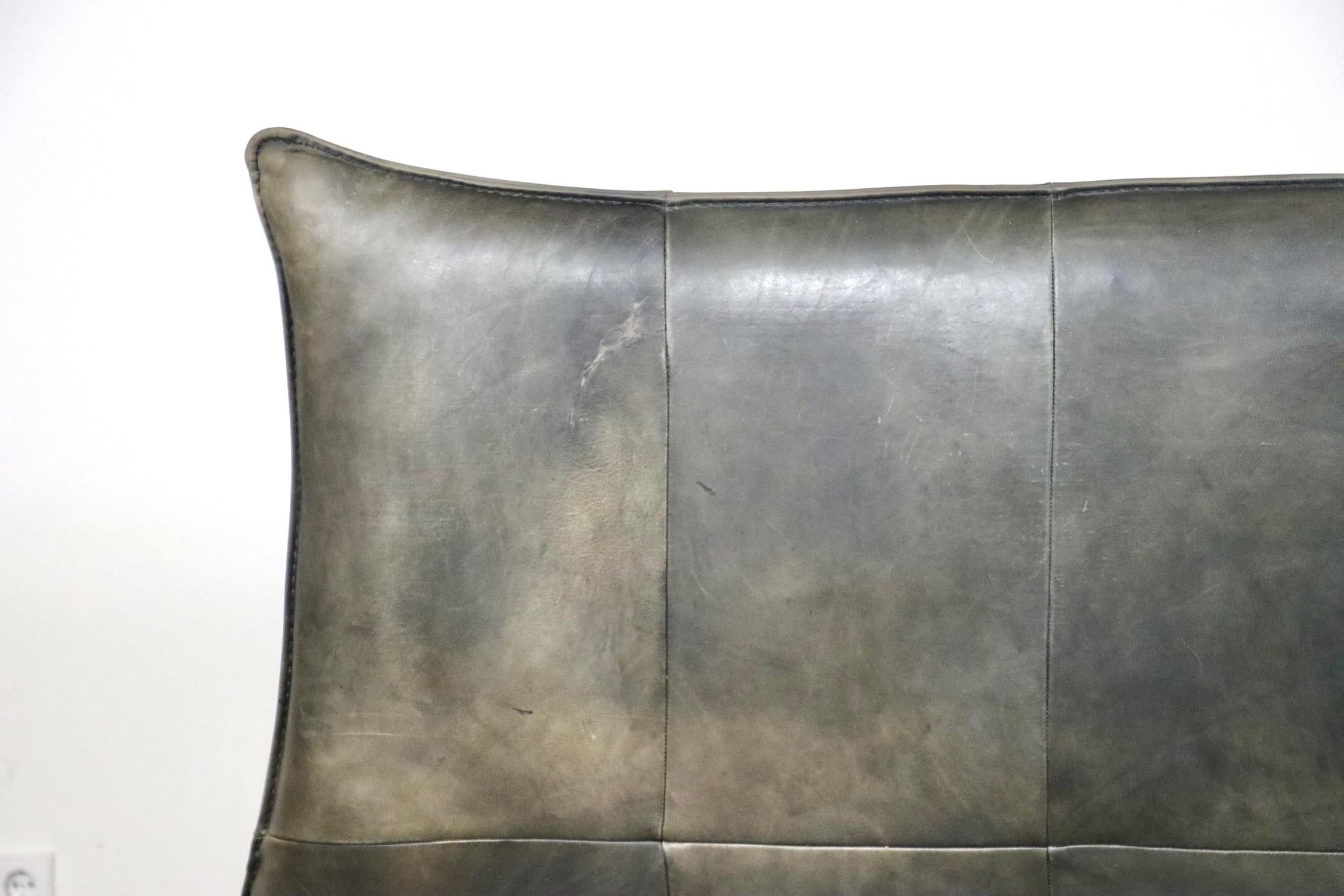 Montis “The Rock” Sofa In Green Leather By Gerard Van Den Berg, 1970s 8