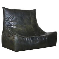 Montis “The Rock” Sofa In Green Leather By Gerard Van Den Berg, 1970s