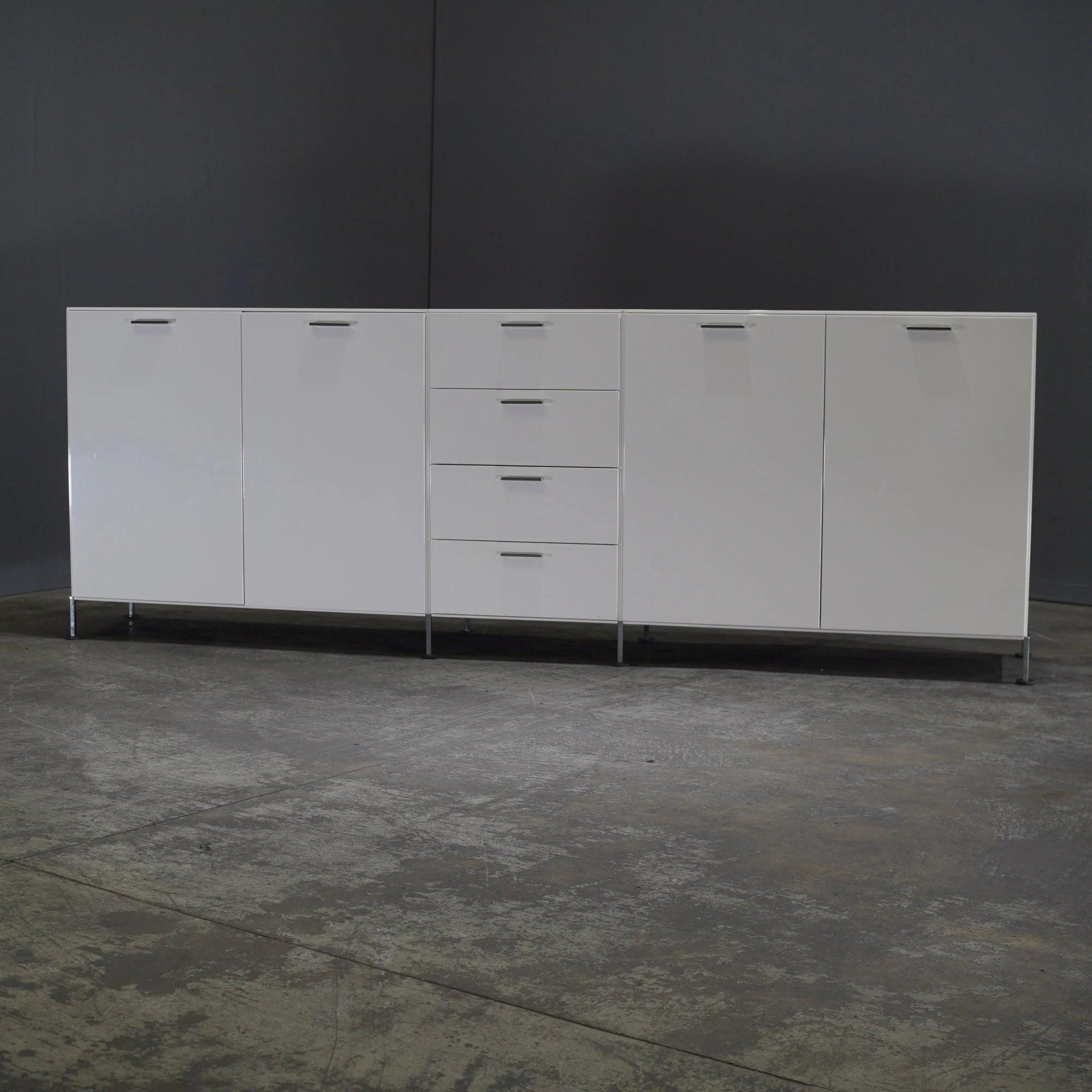 The Montis White Cabinet is a chic and functional storage solution. Its minimalist design and high-quality construction make it a versatile piece that can complement any modern decor, providing both storage and style.
