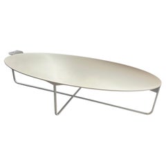 Montis White Oval Flint Coffee Table by Gert Batenburg in STOCK