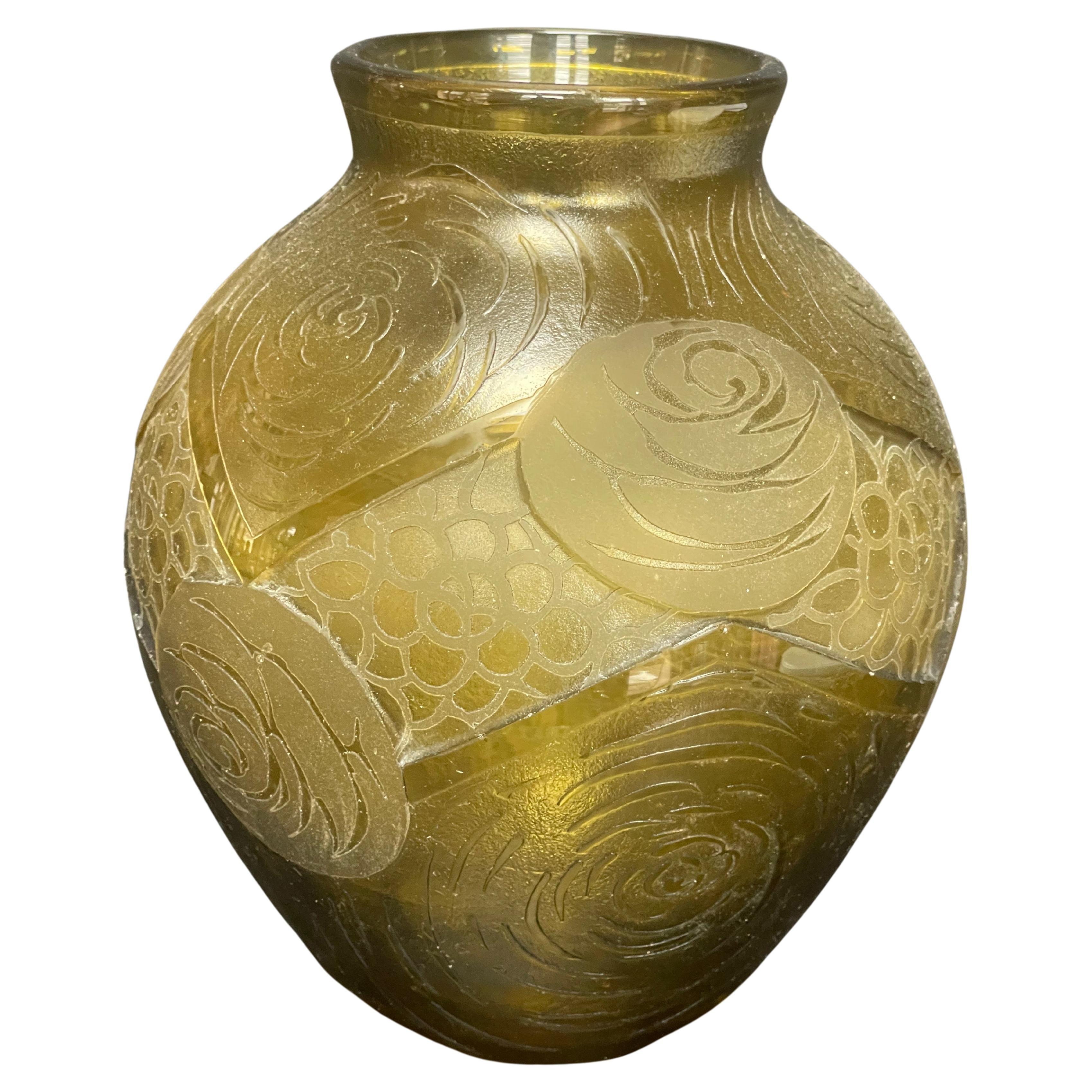 Montjoye Art Deco Vase For Sale