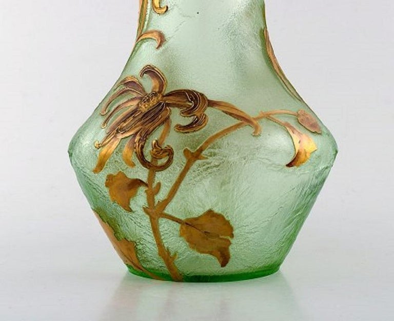 Montjoye, France, Large Art Nouveau Vase in Mouth Blown Art Glass, 1880-1900 In Good Condition For Sale In Copenhagen, Denmark