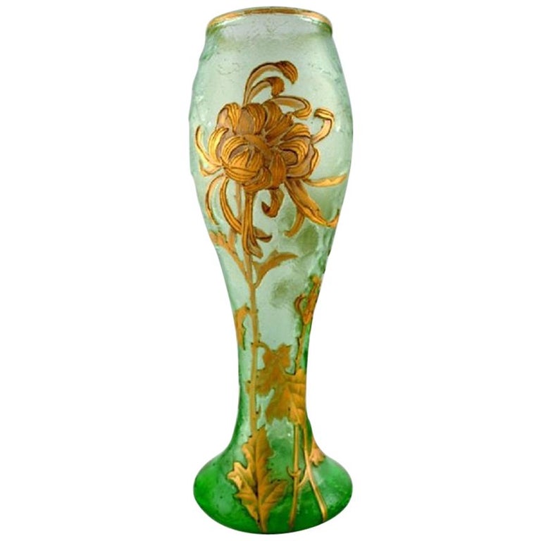 Montjoye, France, Large Art Nouveau Vase in Mouth-Blown Art Glass, 1880-1900 For Sale