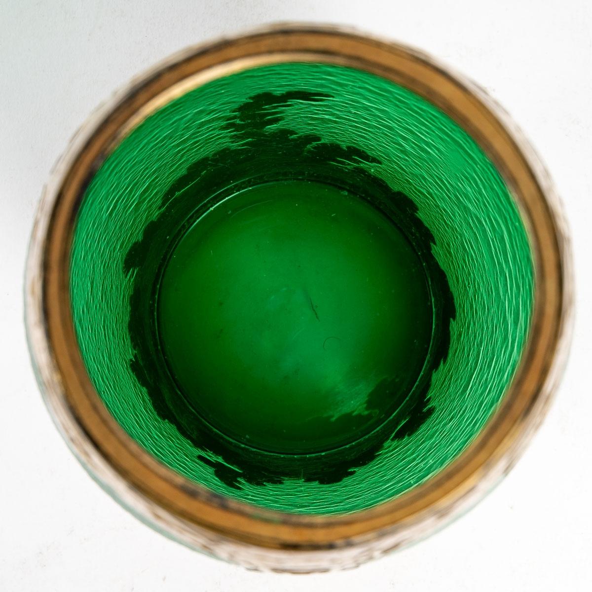 Verre Vase Montjoye, Art nouveau