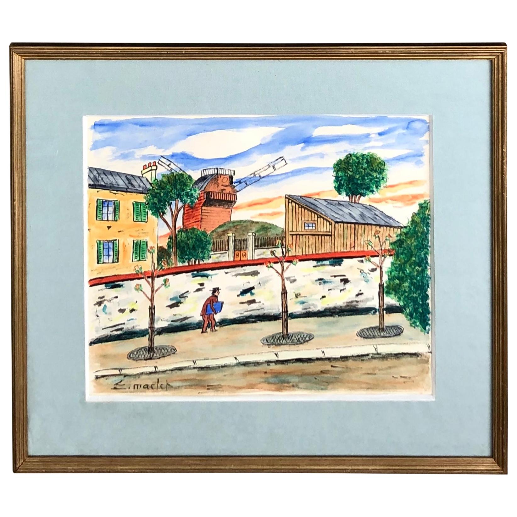 "Montmarte, Paris" by Elisée Maclet For Sale