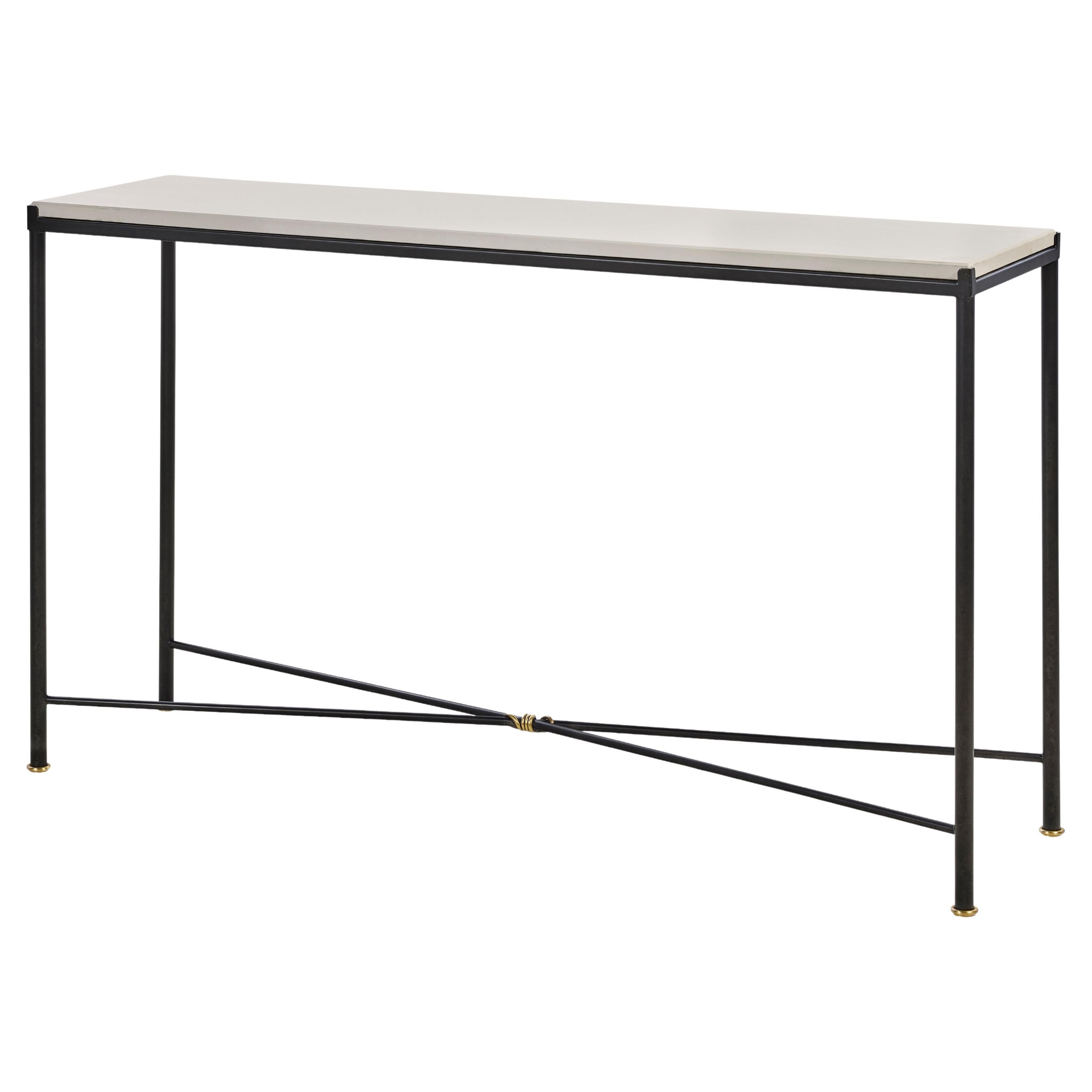Montmartre Console Table - Iron 
Brass Knot For Sale