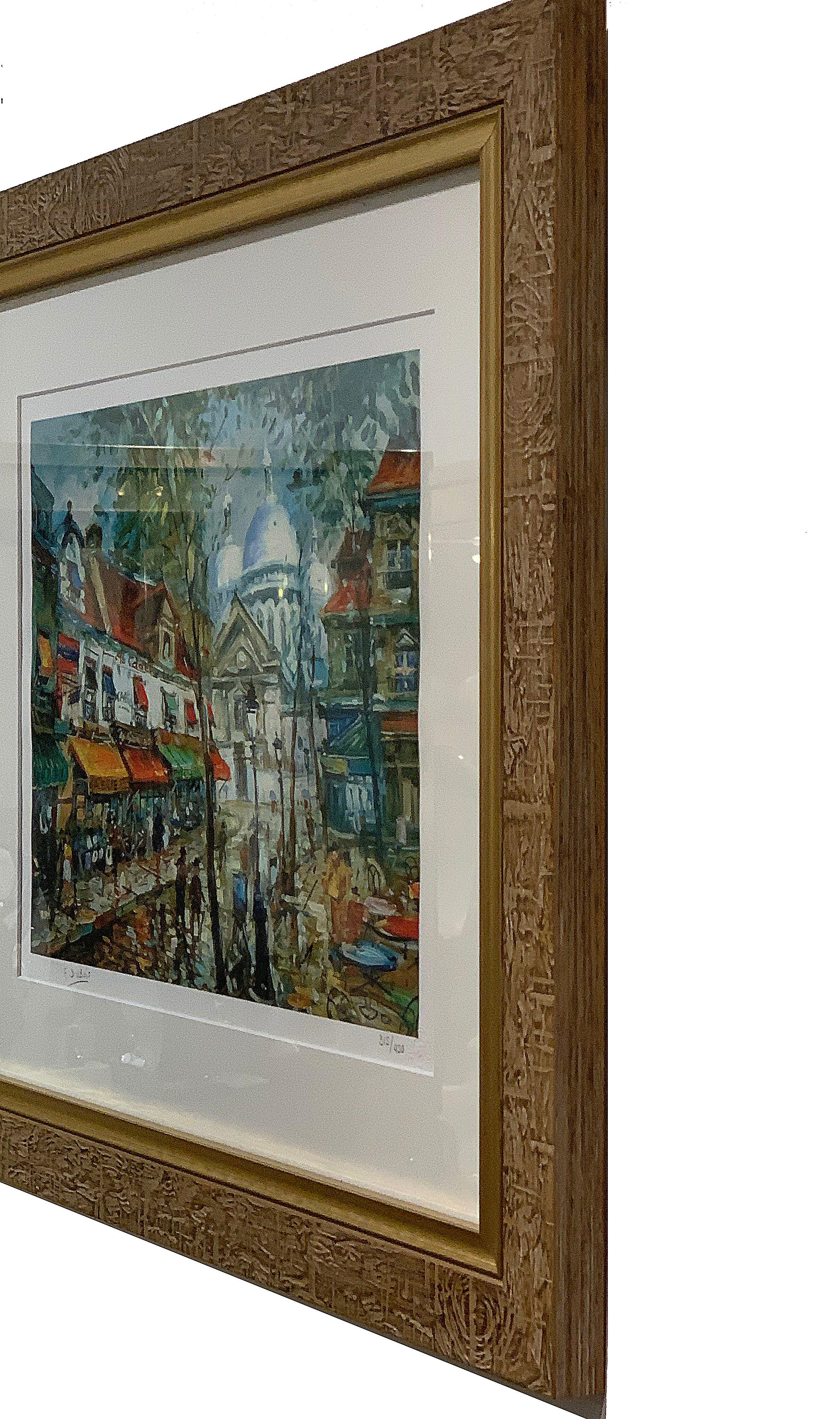 French Montmartre Lithograph 315/450 by Francois Dubois For Sale