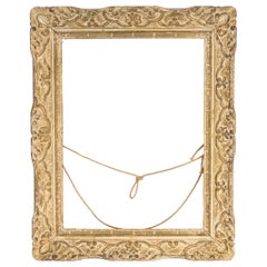Montparnasse Carved Wood Picture Frame, Circa 1950.