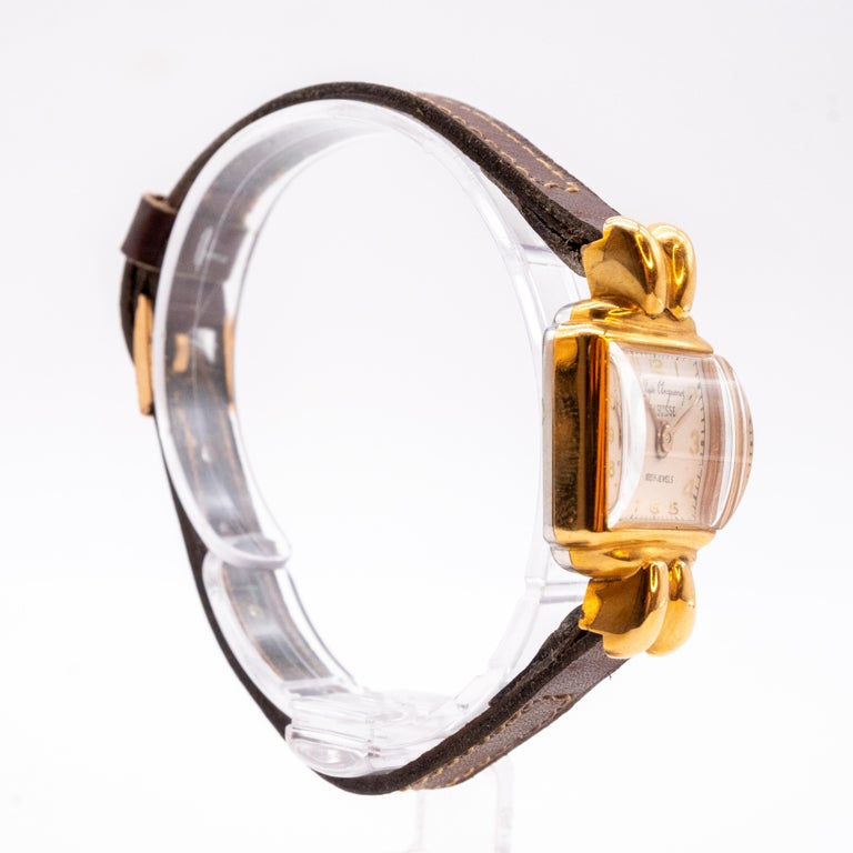 ANCIENNE MONTRE BRACELET Femme Mouvement Mecanique Ancre 15 Rubis Watch