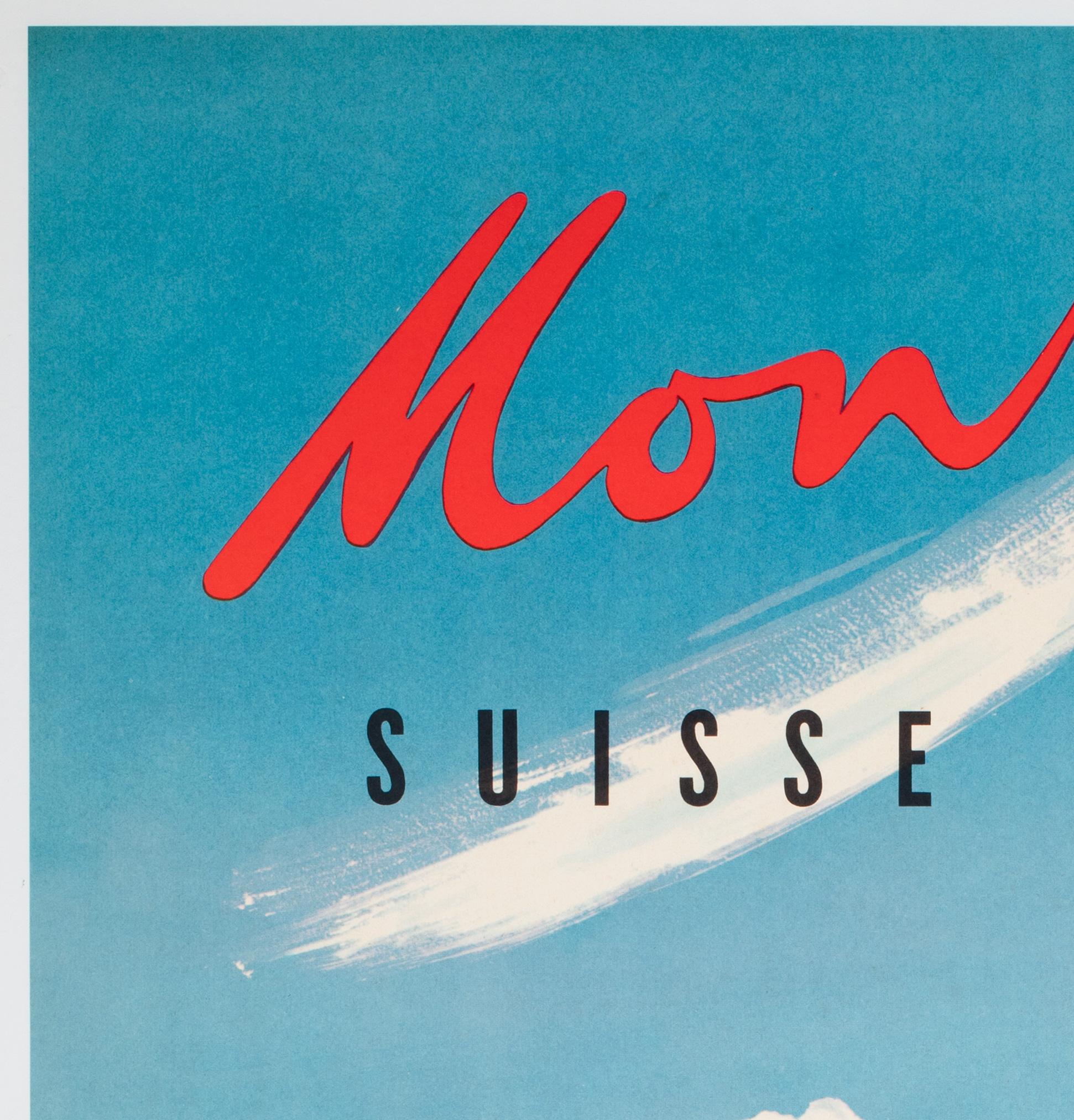 Czech MONTREUX C1960S TRAVEL ADVERTISING Poster, RAYMOND BRENOT For Sale
