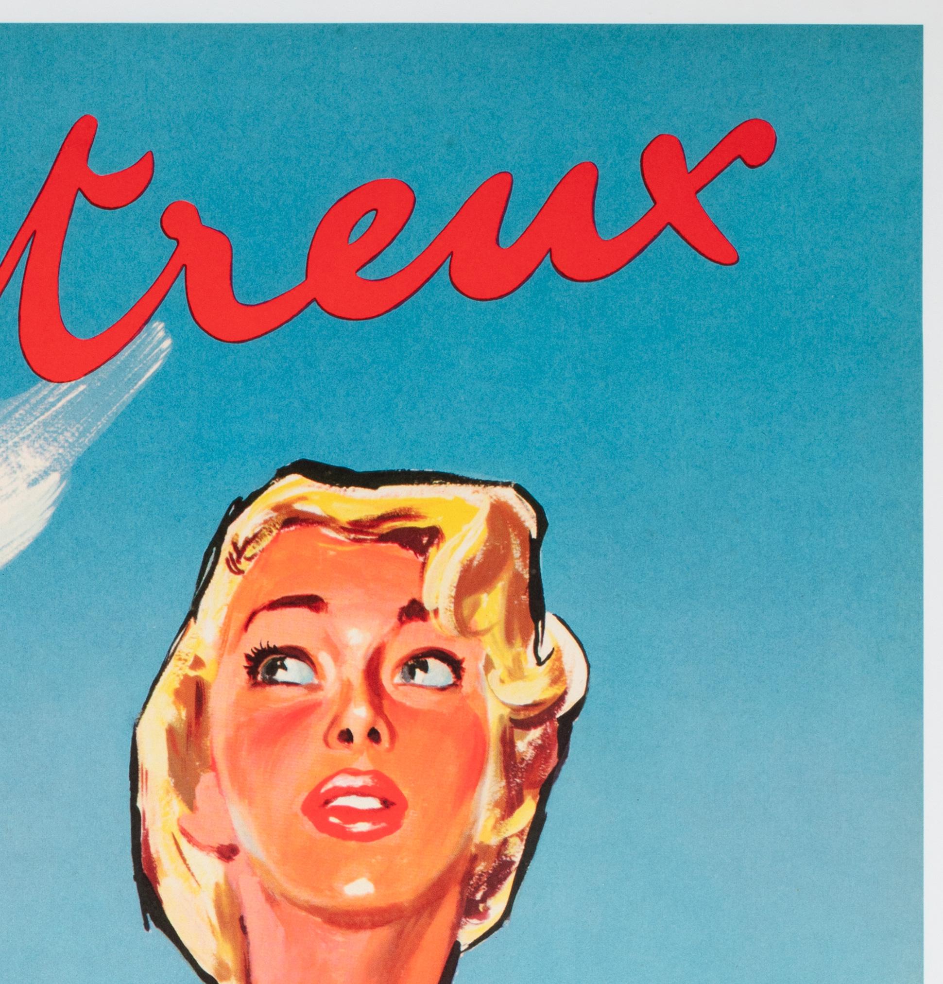 MONTREUX C1960S TRAVEL ADVERTISING Poster, RAYMOND BRENOT In Excellent Condition For Sale In Bath, Somerset