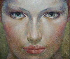 1-1-17 - 21e siècle, contemporain, peinture de portrait, huile sur toile