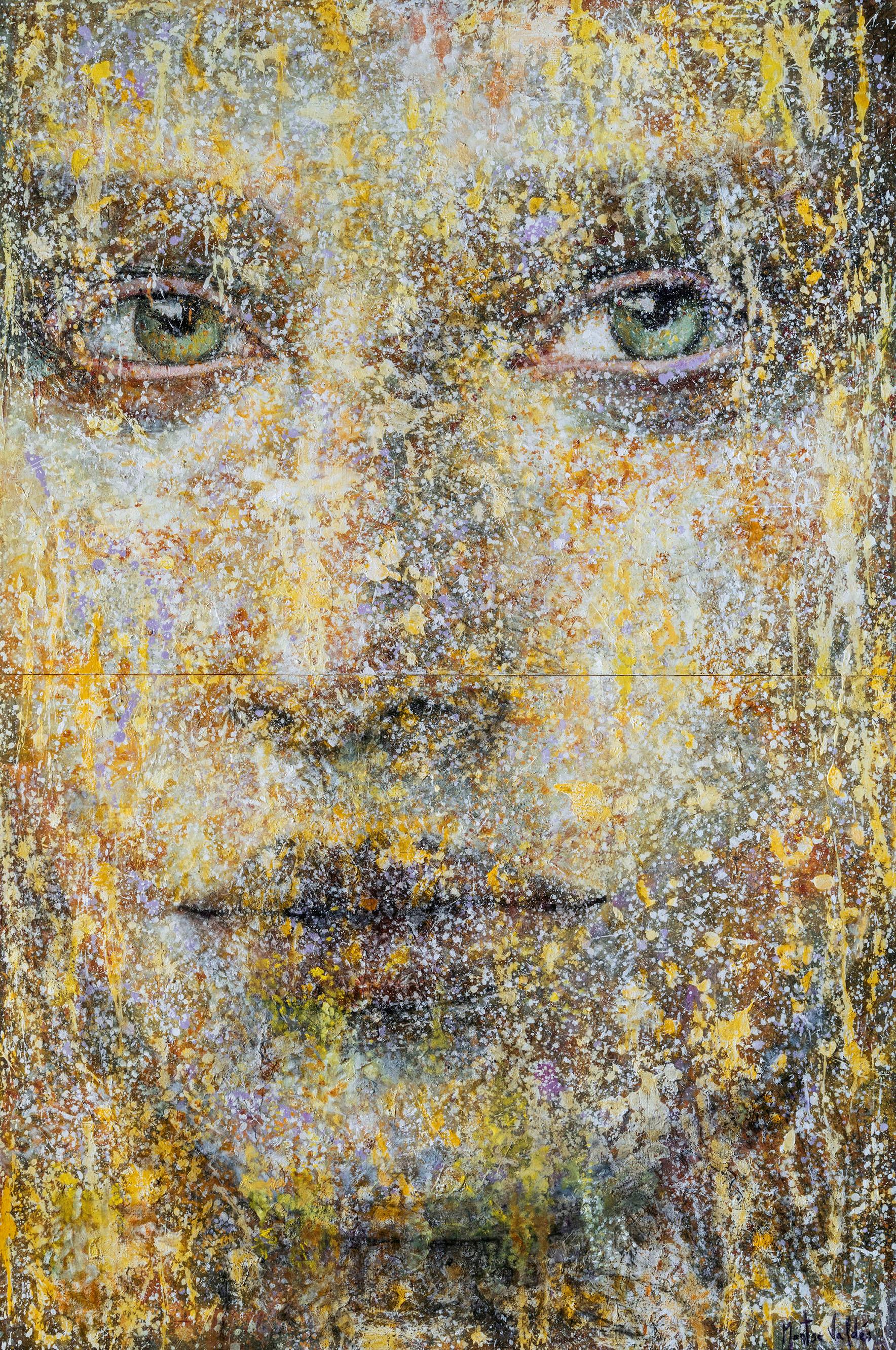 1-5-23 (diptych), 21st Century, Contemporary, Portrait Painting, Oil on Canvas