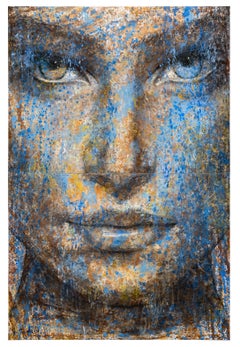 1-9-22 (Diptychon) – 21. Jahrhundert, Zeitgenössisches Porträtgemälde, Öl auf Leinwand
